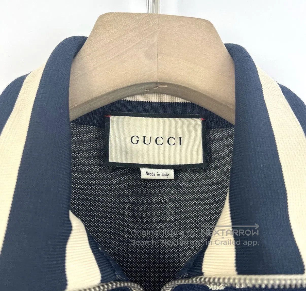Gucci Blue Patterned Zip-Up Light Jacket Size M. Size US M / EU 48-50 / 2 - 3 Thumbnail