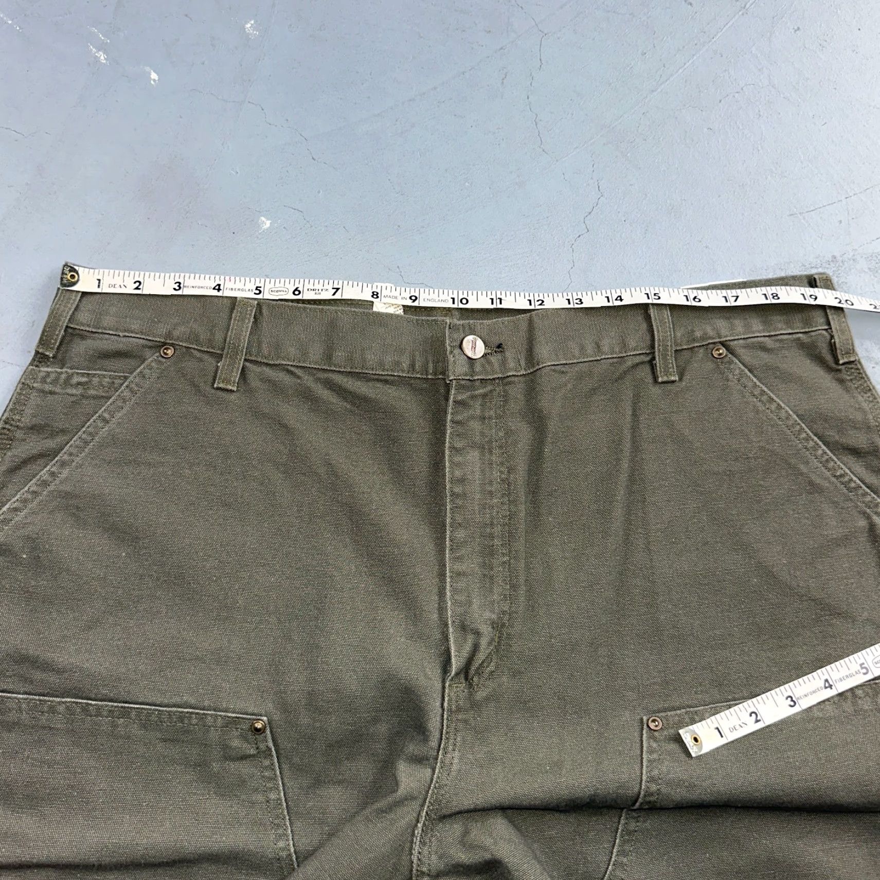 Carhartt VINTAGE Carhartt 40x32 Canvas Carpenter Pants Men Green Y2K Workwear Regular Fit Size US 40 / EU 56 - 7 Thumbnail