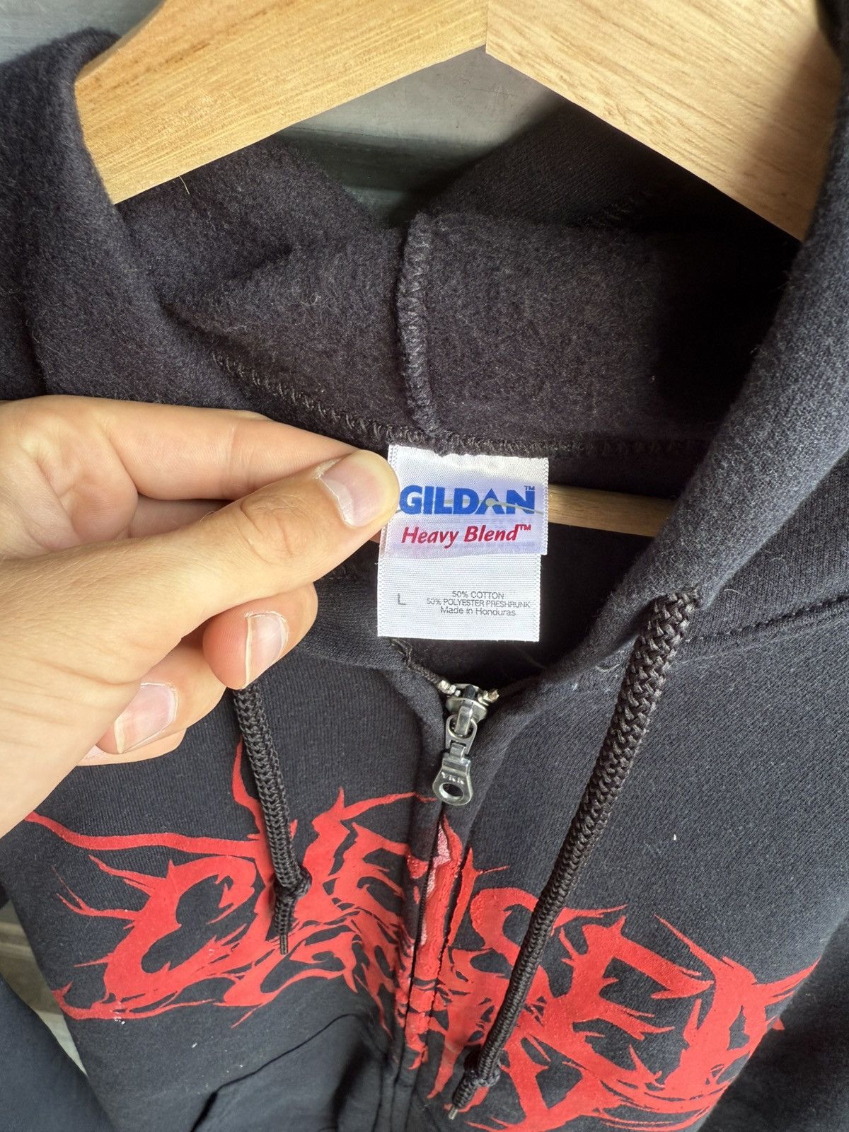 Vintage Vintage Chelsea Grin Metal Hoodie Size US L / EU 52-54 / 3 - 2 Thumbnail