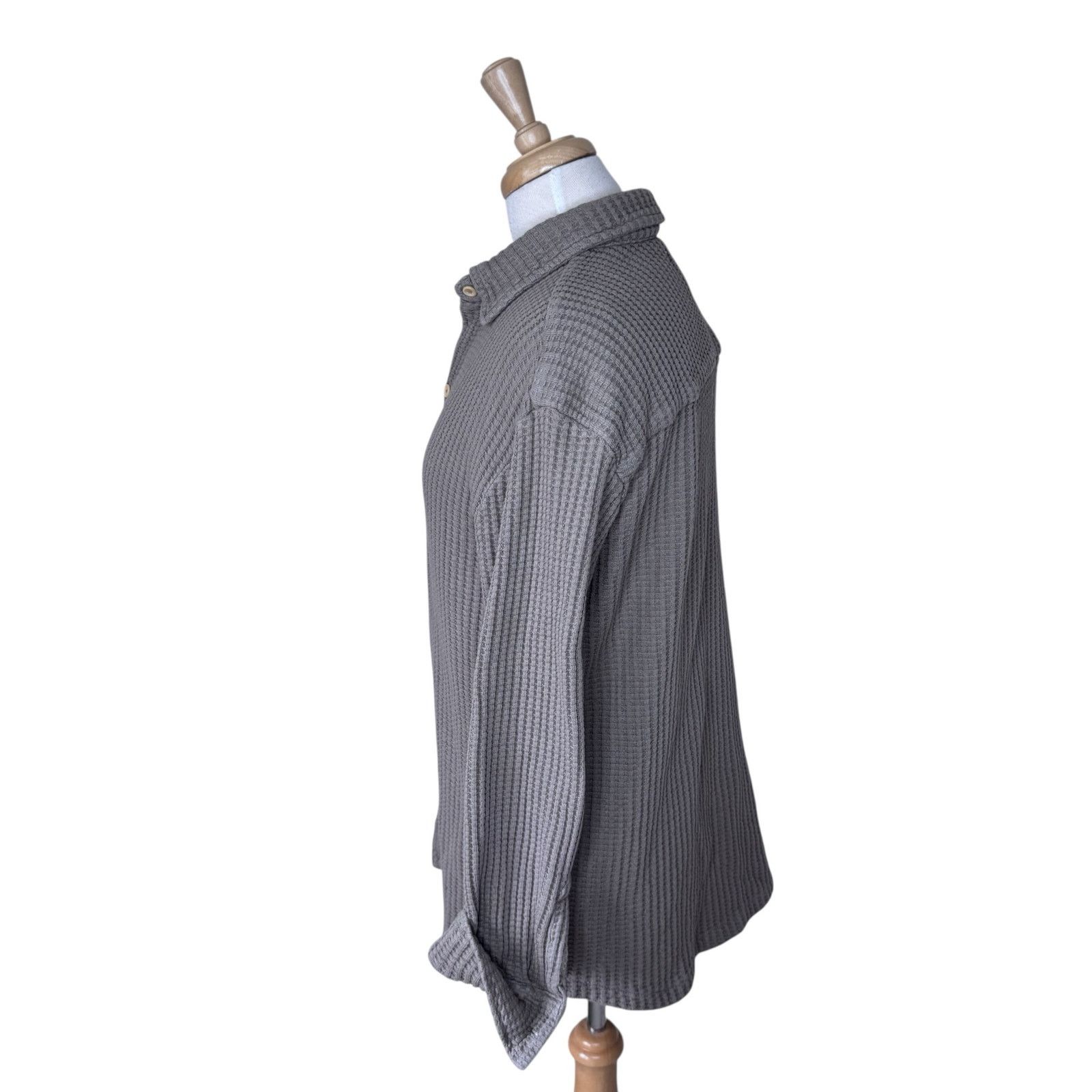 MATE the Label MATE THE LABEL Organic Waffle Long Sleeve shirt Brick Size M / US 6-8 / IT 42-44 - 2 Thumbnail