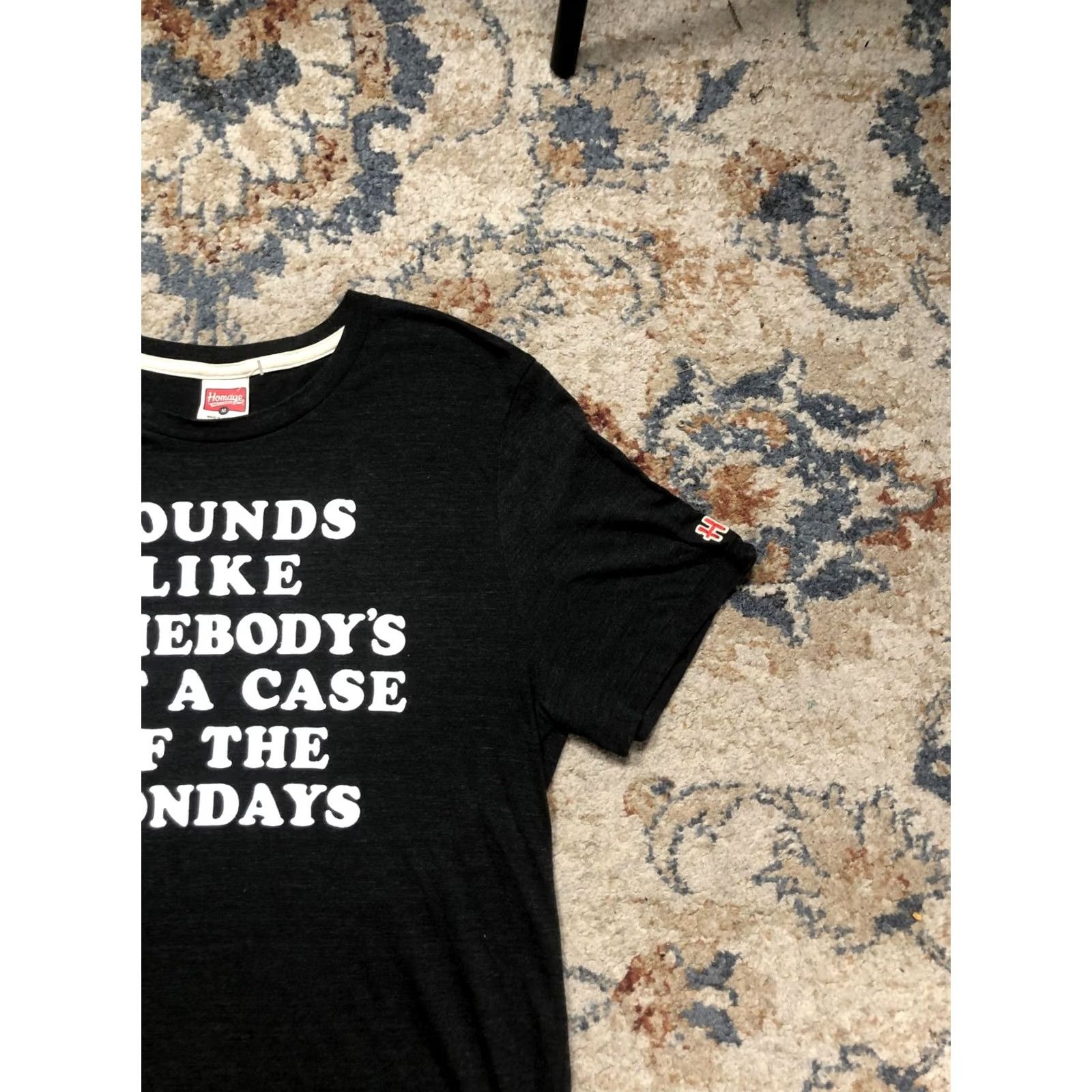Vintage Homage Shirt Mens M Black Case Of The Mondays Office Space Graphic Tee Size US M / EU 48-50 / 2 - 4 Thumbnail