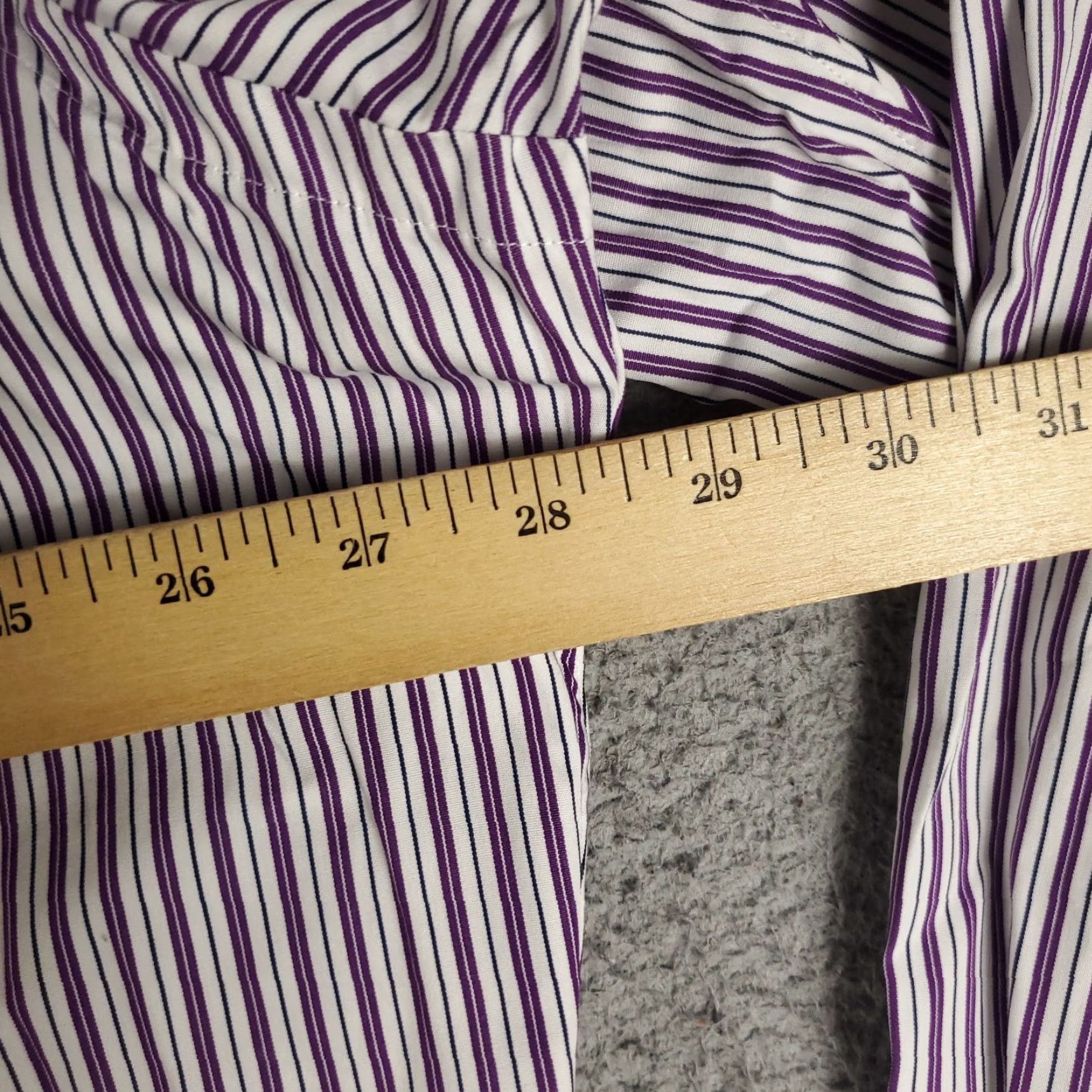 Ralph Lauren Ralph Lauren Dress Shirt Mens Size 18 Purple Striped Button-Up Long Sleeve Size US XXL / EU 58 / 5 - 5 Thumbnail