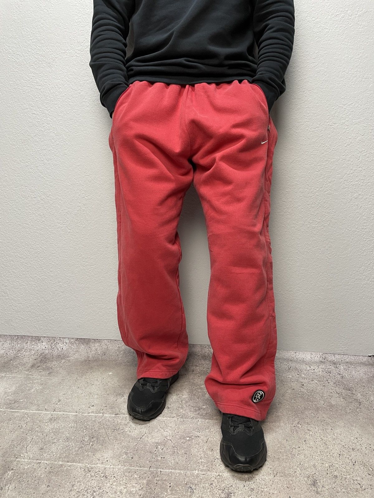 Nike × Vintage Vintage Y2K Nike Drill Sweet Red Track Pants Swoosh Logo Size US 34 / EU 50 - 14 Thumbnail