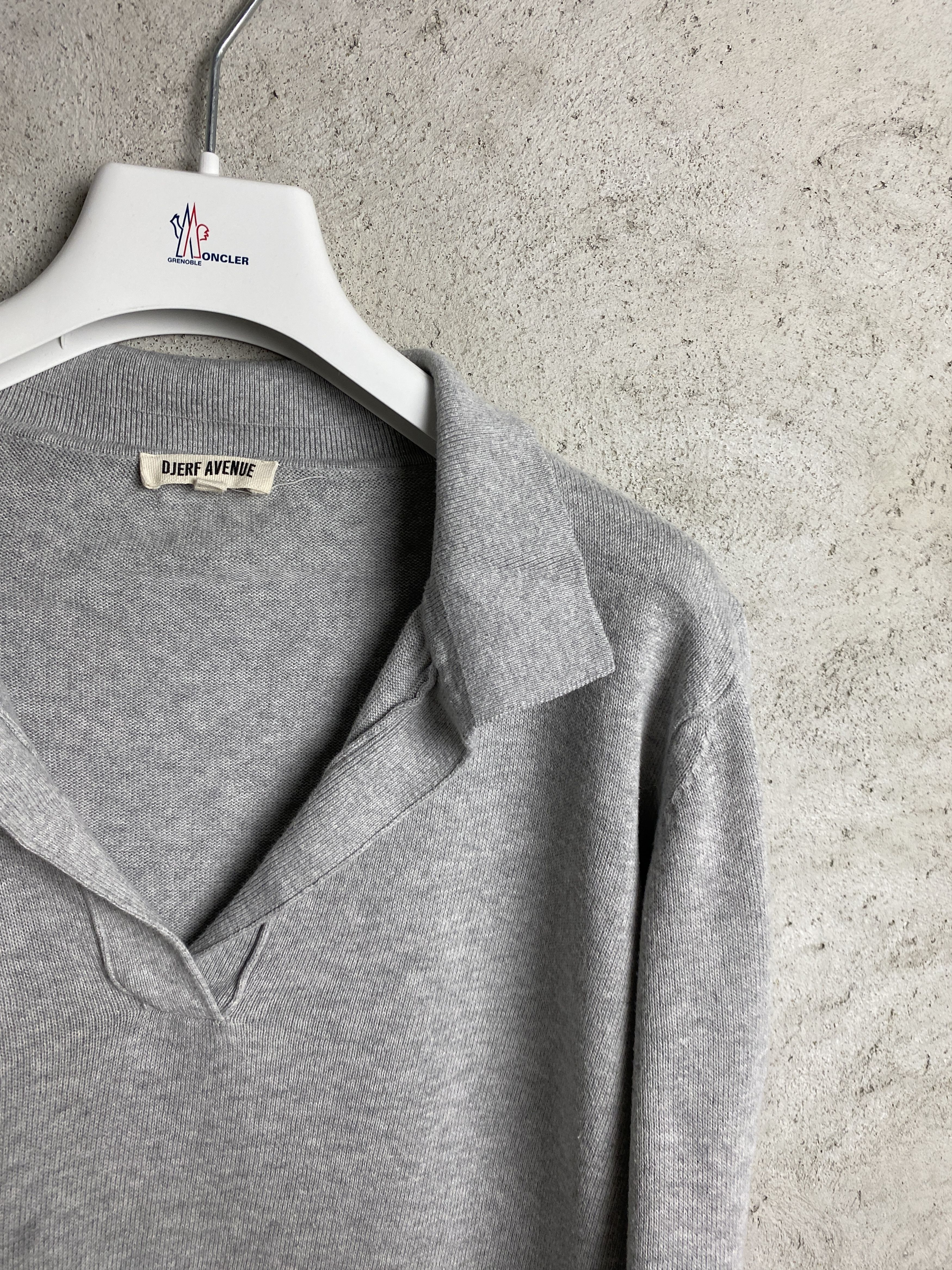 Other Djerf Avenue Top Grey Melange long sleeve t-shirt cotton Size M / US 6-8 / IT 42-44 - 2 Thumbnail