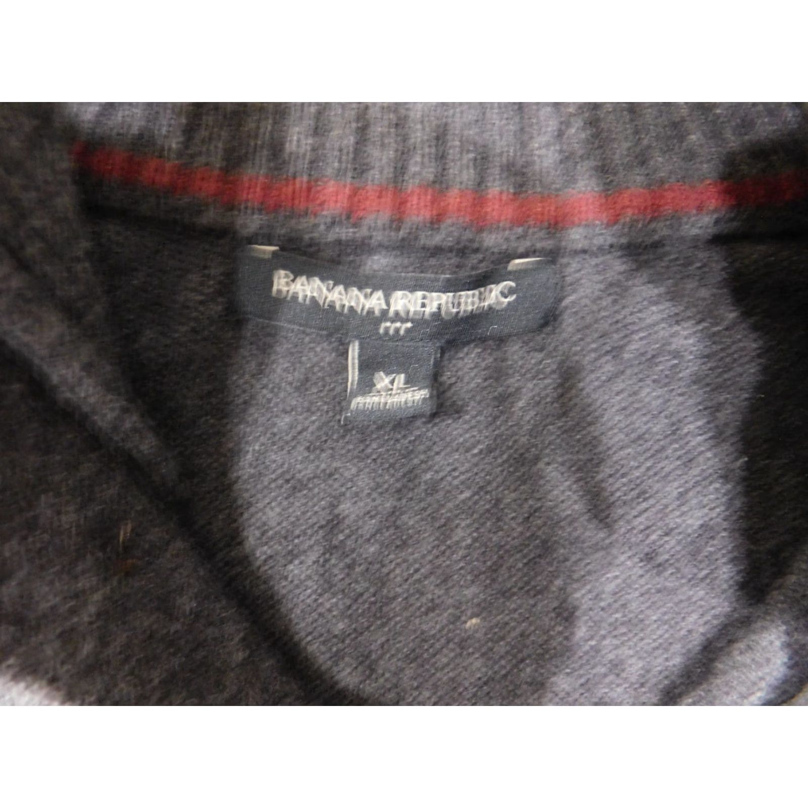 Banana Republic Banana Republic Sweater XL Mens Gray Wool Cotton Mock Neck Pullover Knit Stretch Regular Long Sleeve Size US XL / EU 56 / 4 - 6 Thumbnail
