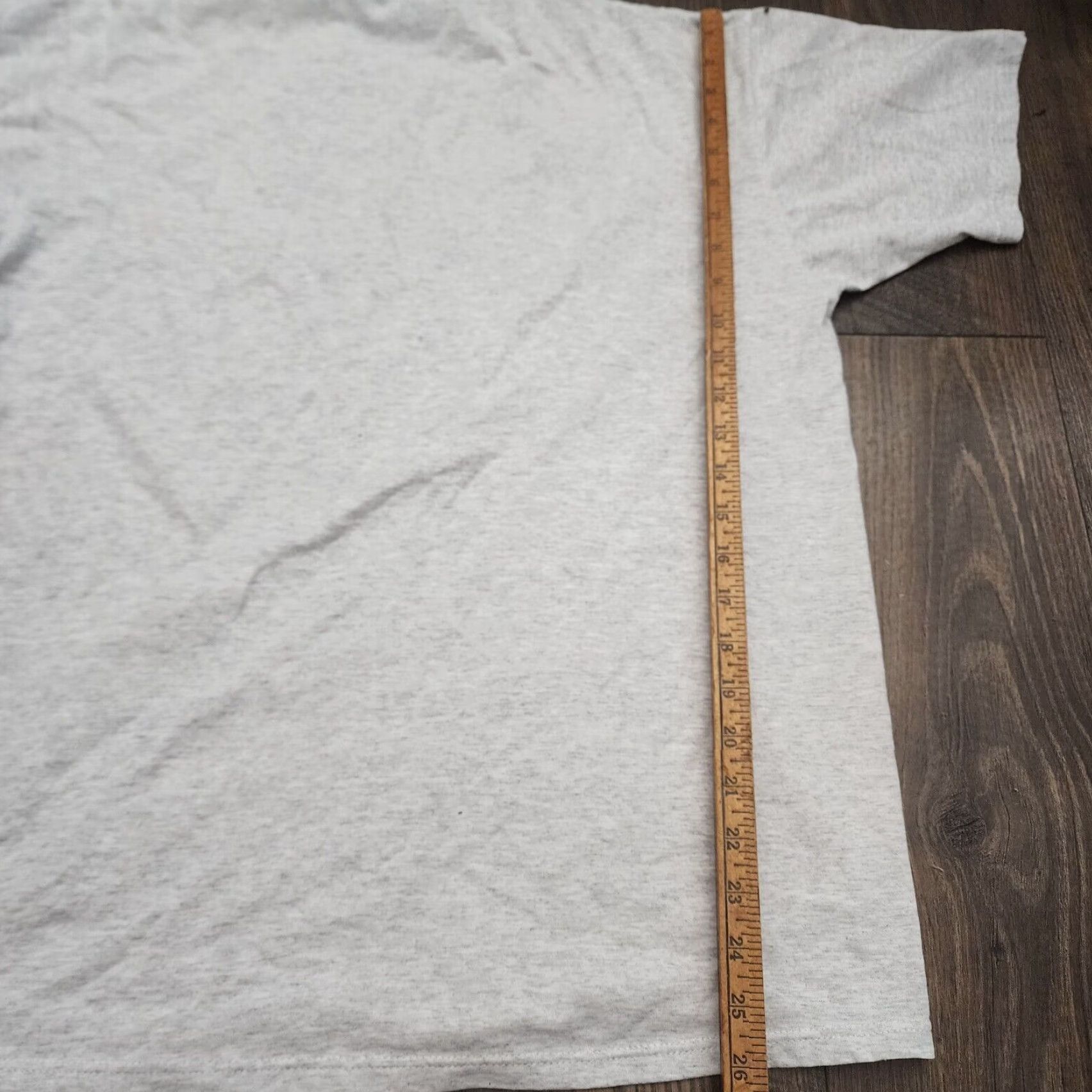 Hanes VINTAGE Hanes Mens T-Shirt 1990s Graphic Parody Christmas Jingle Bills Distressed Gray Large Size US L / EU 52-54 / 3 - 3 Thumbnail