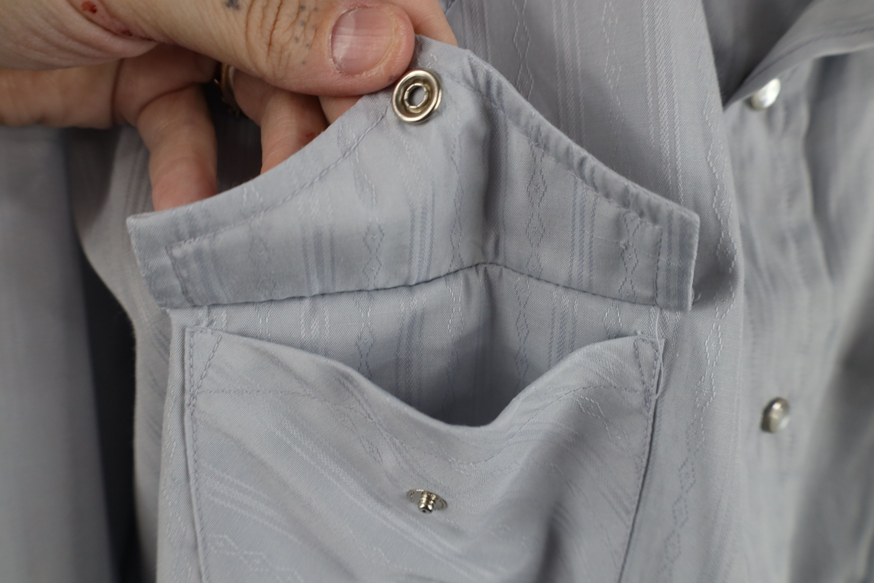 Vintage Vintage 90s Rockabilly Western Cowboy Button Shirt Gray Size US M / EU 48-50 / 2 - 6 Thumbnail