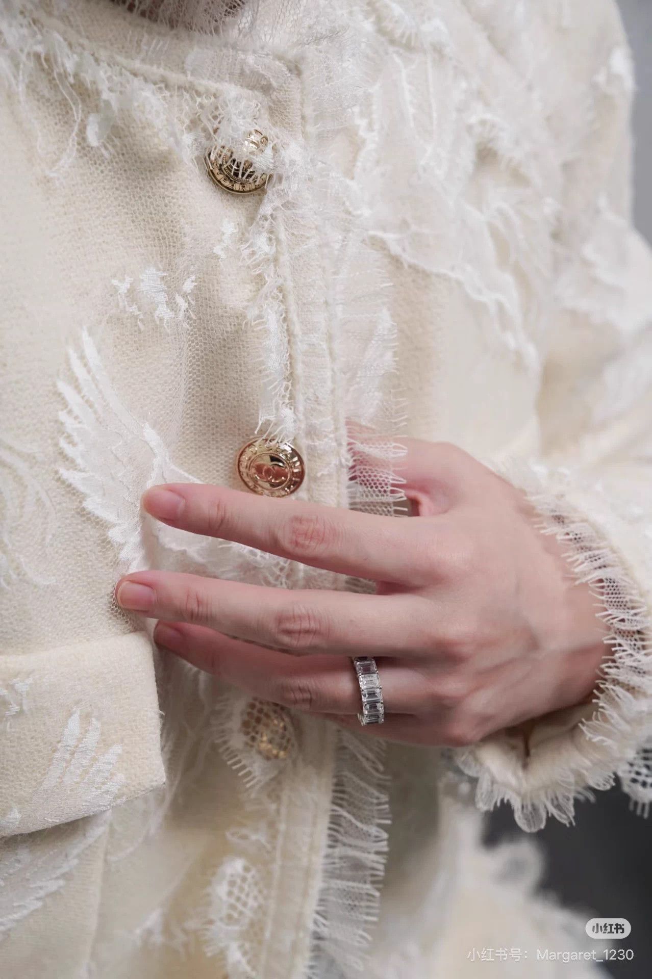 Chanel Chanel 20K Equestrian Ivory Lace Tweed Jacket FR36 Size XS / US 0-2 / IT 36-38 - 9 Thumbnail