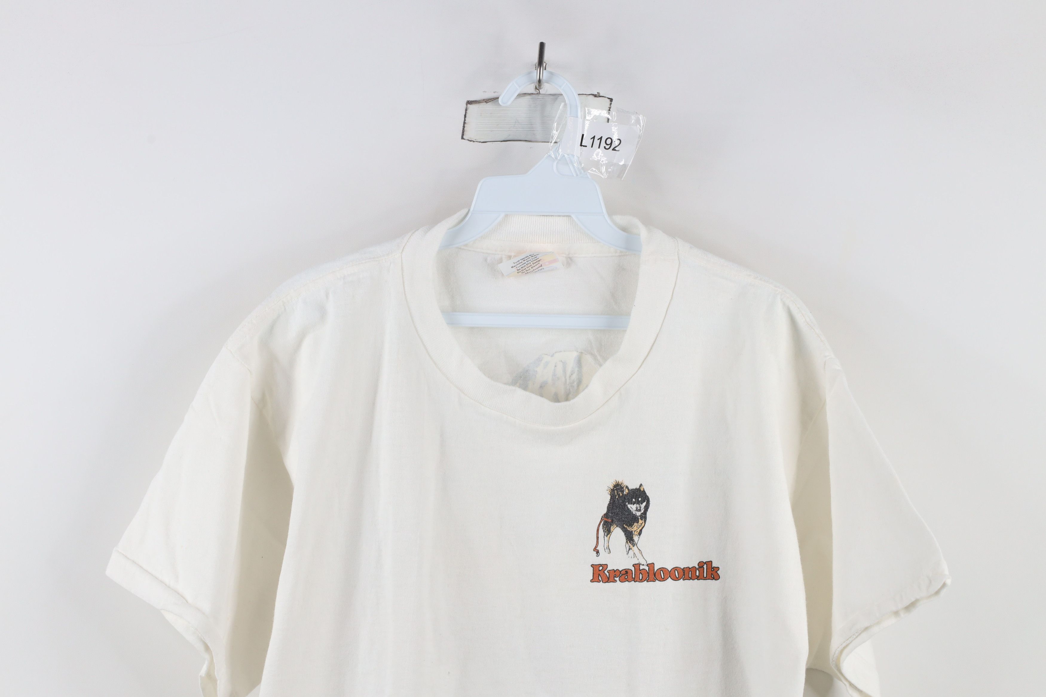 Vintage Vintage 90s Spell Out Krabloonik Kennels Dog T-Shirt USA Size US L / EU 52-54 / 3 - 2 Thumbnail