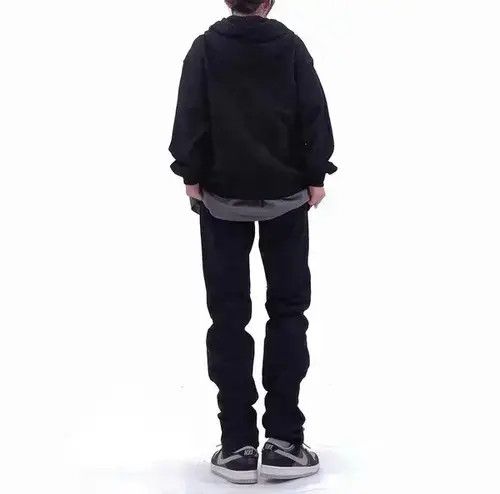 Japanese Brand × Jean Mens Skinny Jeans Street, Black Hole Slim Fit Size US 32 / EU 48 - 4 Thumbnail