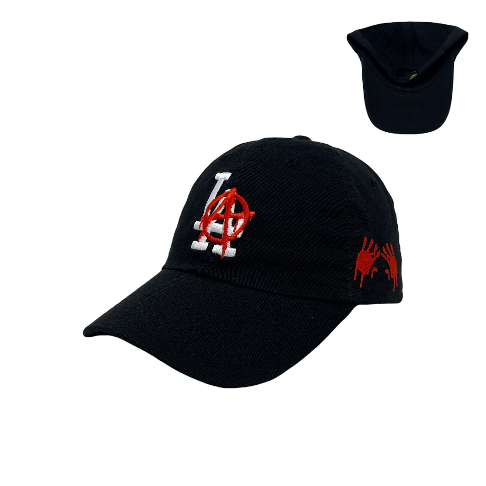 Other Los Angeles LA Anarchy Bloody Hands Slouch Dad Hat Size ONE SIZE - 1 Thumbnail