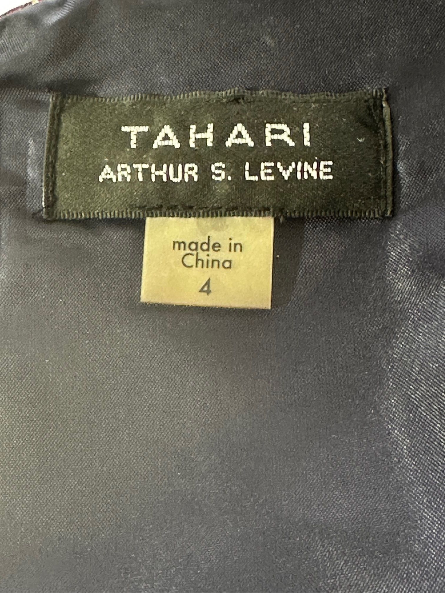 Elie Tahari Tahari by Arthur S. Levine Navy Floral Bell Dress Size S / US 4 / IT 40 - 7 Thumbnail