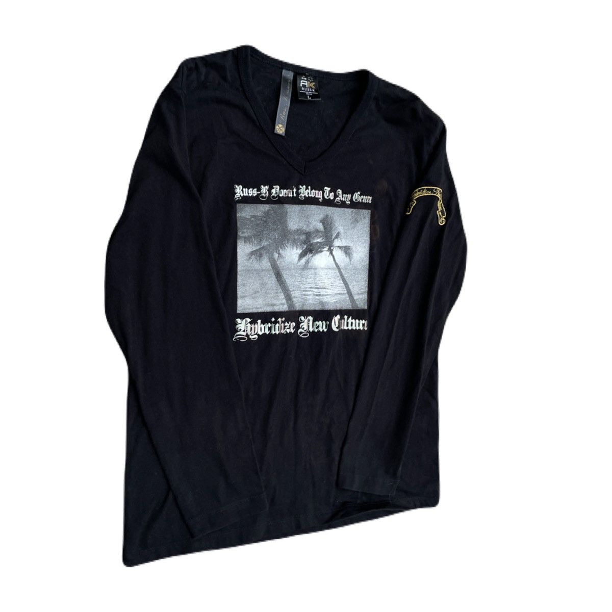 If Six Was Nine 2000s Japanese archive Giltter Poem V-neck Long Sleeve Tee Size US S / EU 44-46 / 1 - 3 Thumbnail