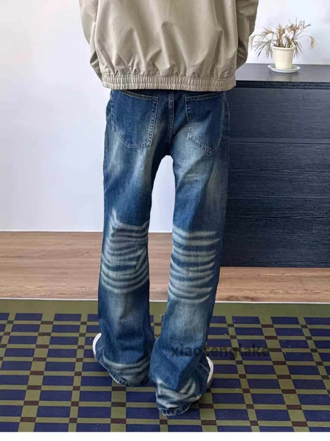 Jean xtl washed faded punk grunge bootcut flared jeans Size US 30 / EU 46 - 9 Thumbnail