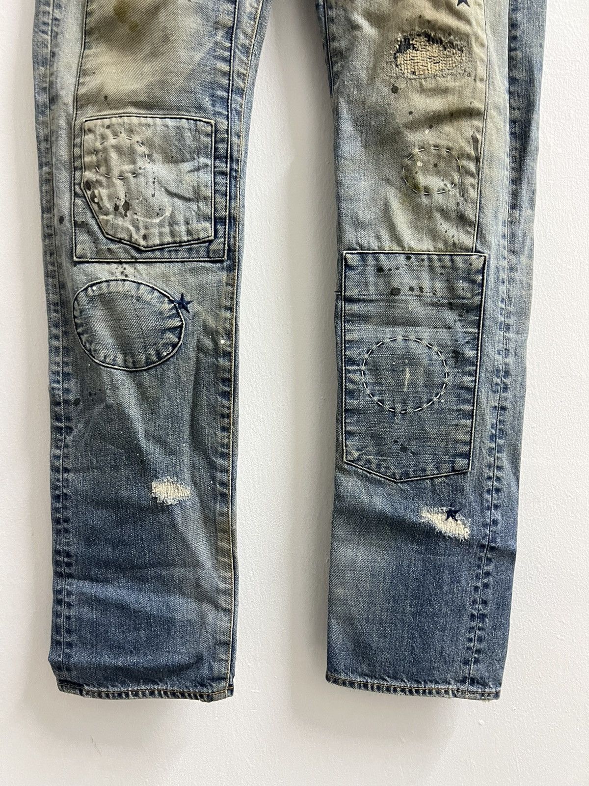 Maison MIHARA YASUHIRO Mihara Yasuhiro Damaged Repair Denim Pants Size US 32 / EU 48 - 4 Thumbnail