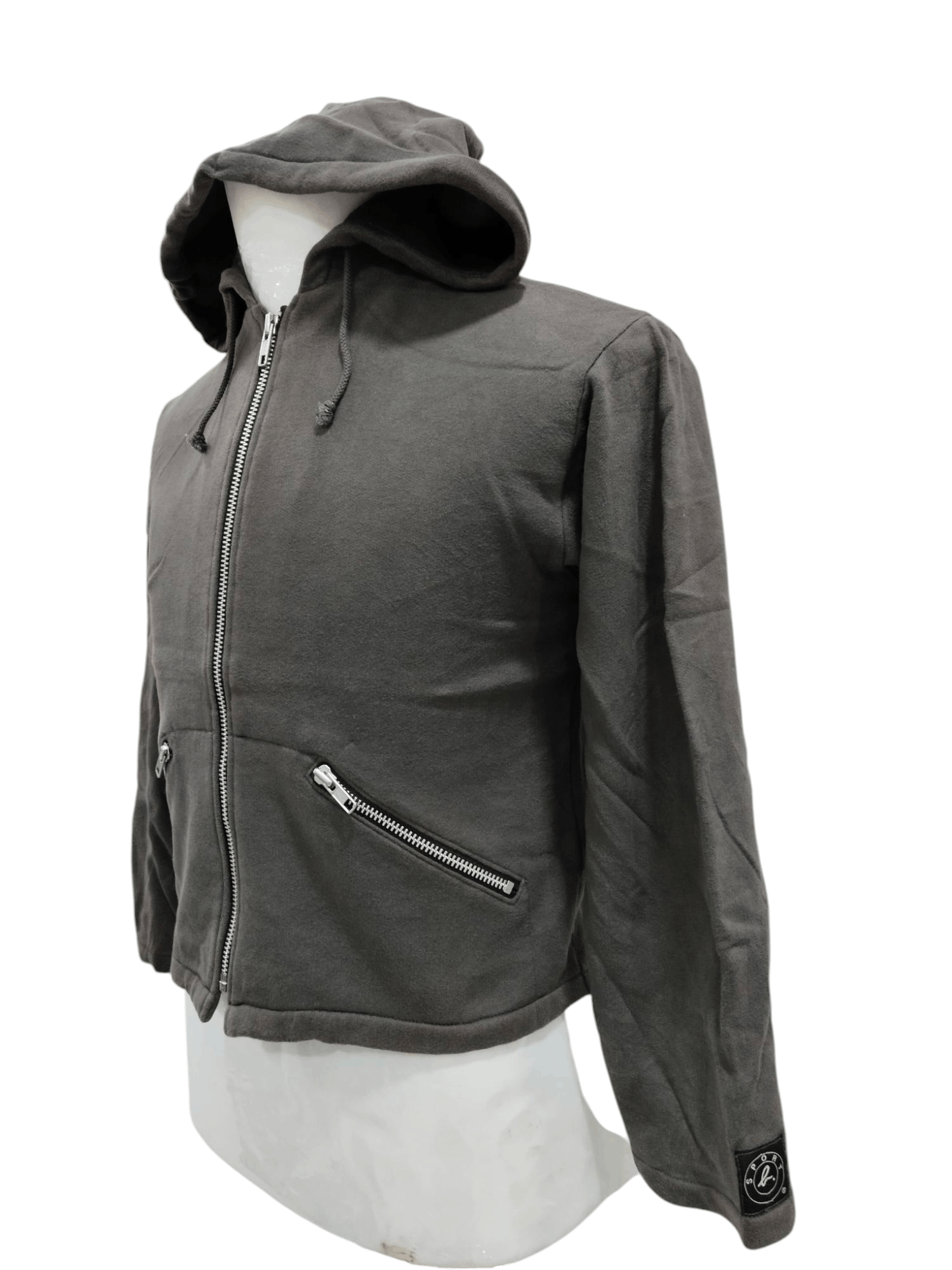 Japanese Brand × agnes b. Agnes B Designer Hoodie Zipper Crop Sweater For enfant Size XL / US 12-14 / IT 48-50 - 2 Thumbnail