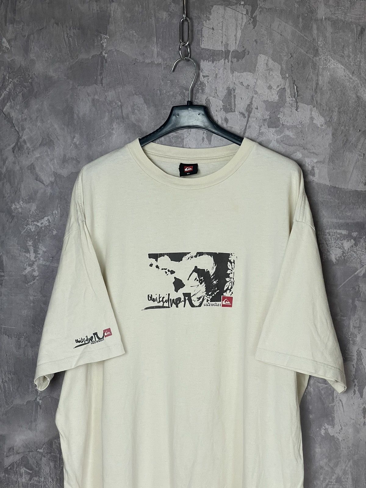 Quiksilver × Vintage Vintage Rap Oversized Quiksilver T-Shirts Big Center Logo Size US XL / EU 56 / 4 - 2 Thumbnail