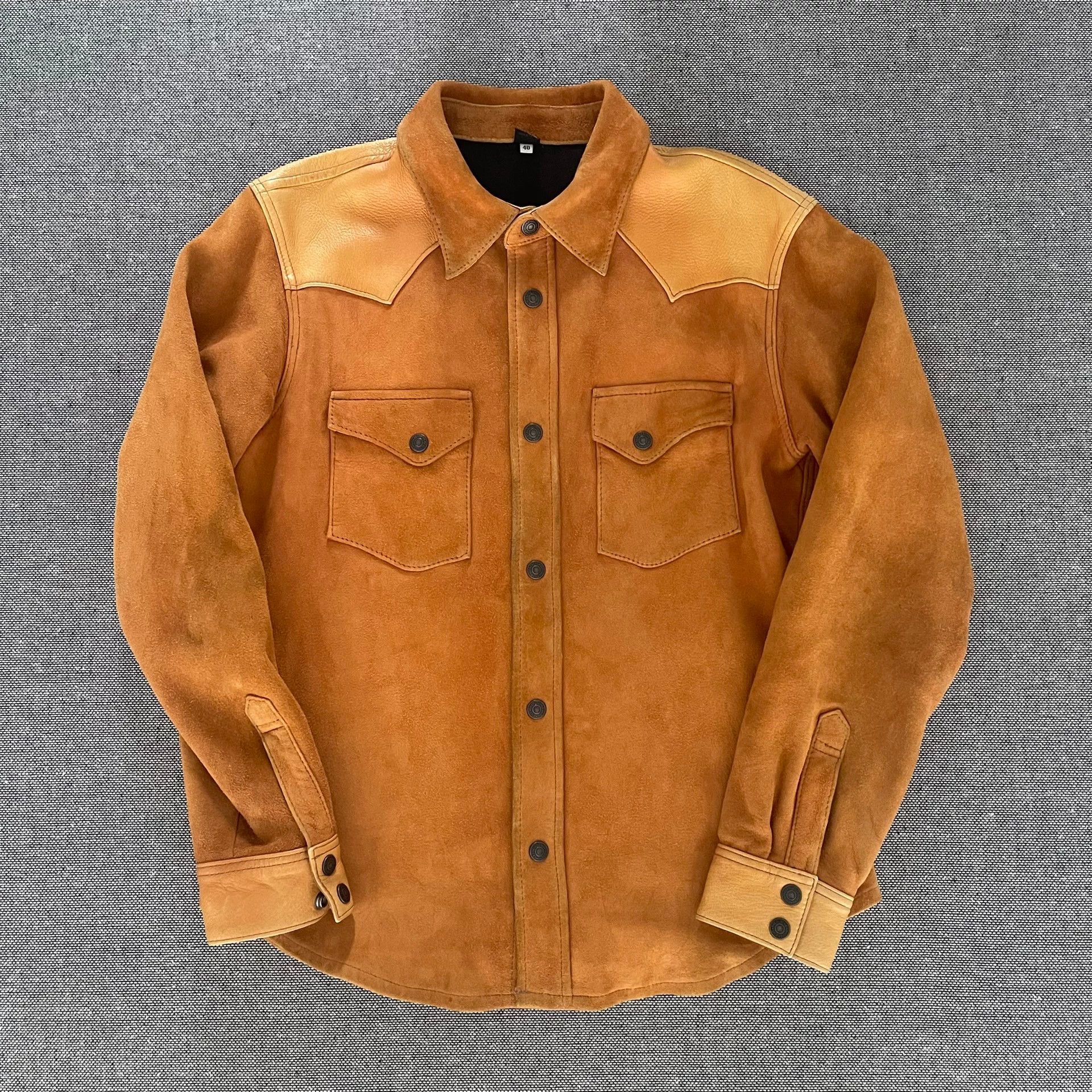 The Flat Head The Flat Head Deerskin Suede Shirt M 40 Size US M / EU 48-50 / 2 - 1 Thumbnail