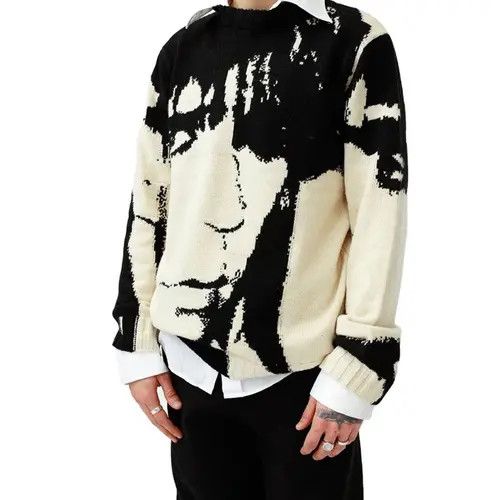 Logo 7 Streetwear Punk Anime Retro Pullover Sweater with graphic Size US L / EU 52-54 / 3 - 10 Thumbnail