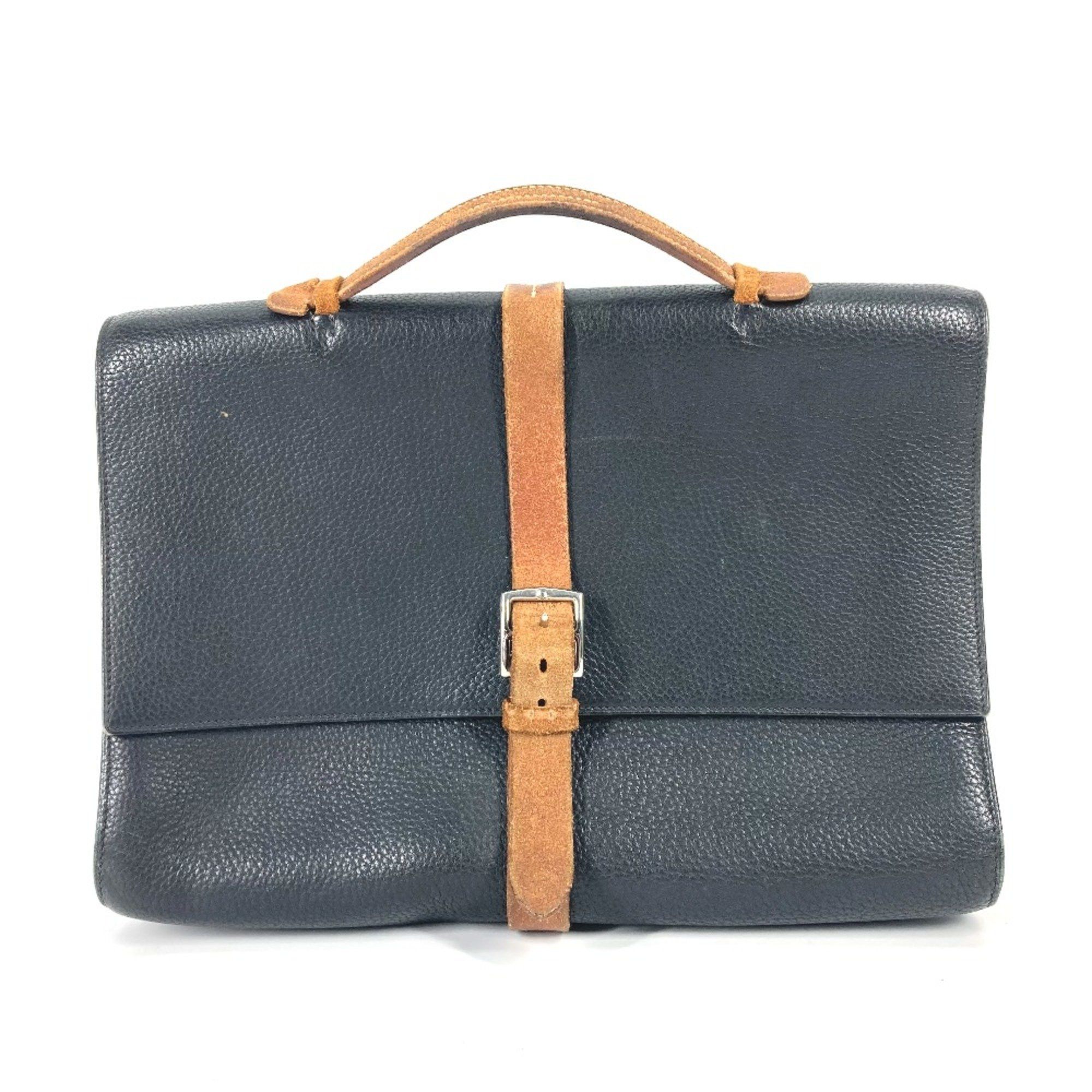 Hermes Hermes Bag Hand Bag Business bag Black Brown Size ONE SIZE - 1 Thumbnail
