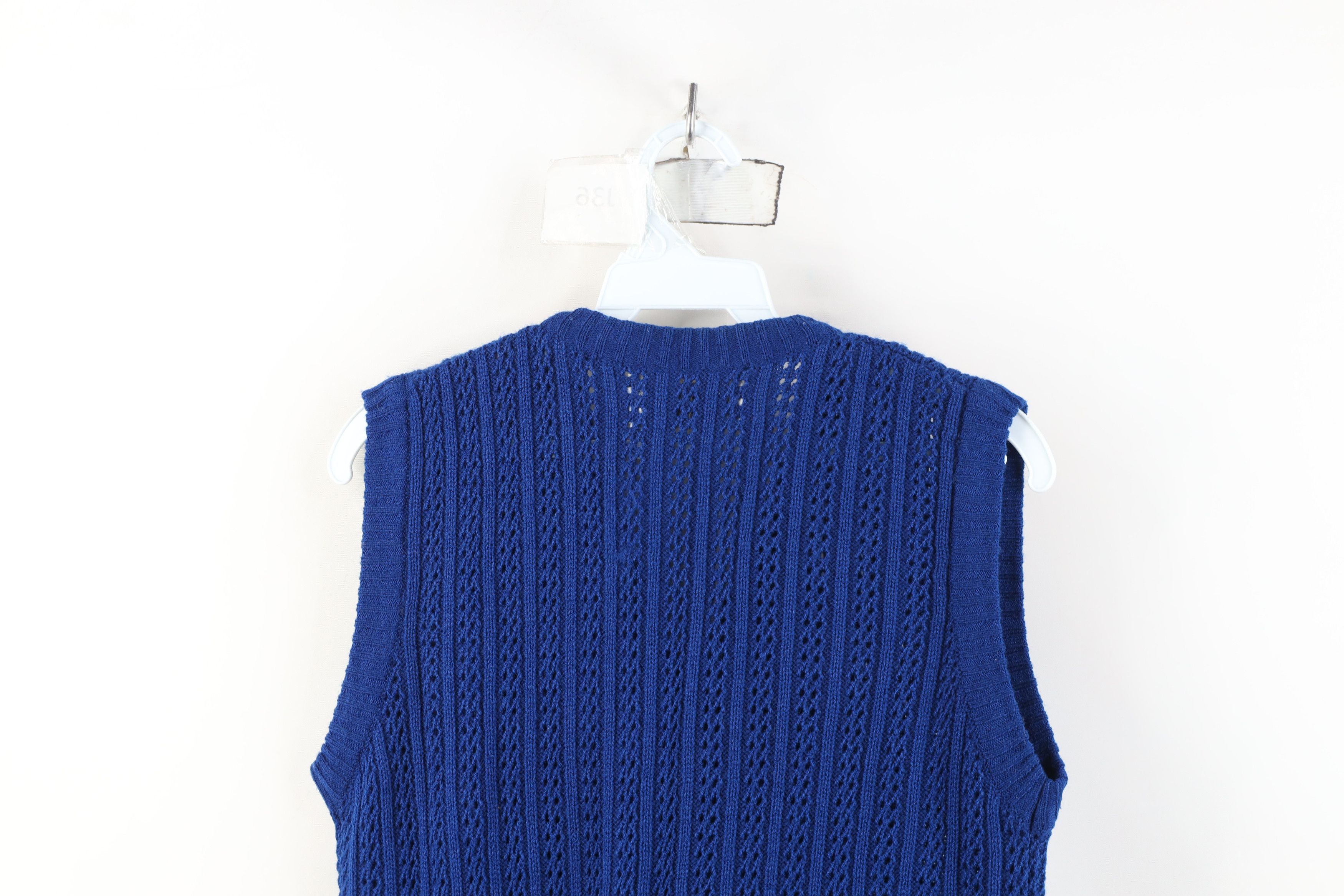 Vintage Vintage 70s Streetwear Ribbed Knit Cardigan Sweater Vest Size M / US 6-8 / IT 42-44 - 11 Thumbnail