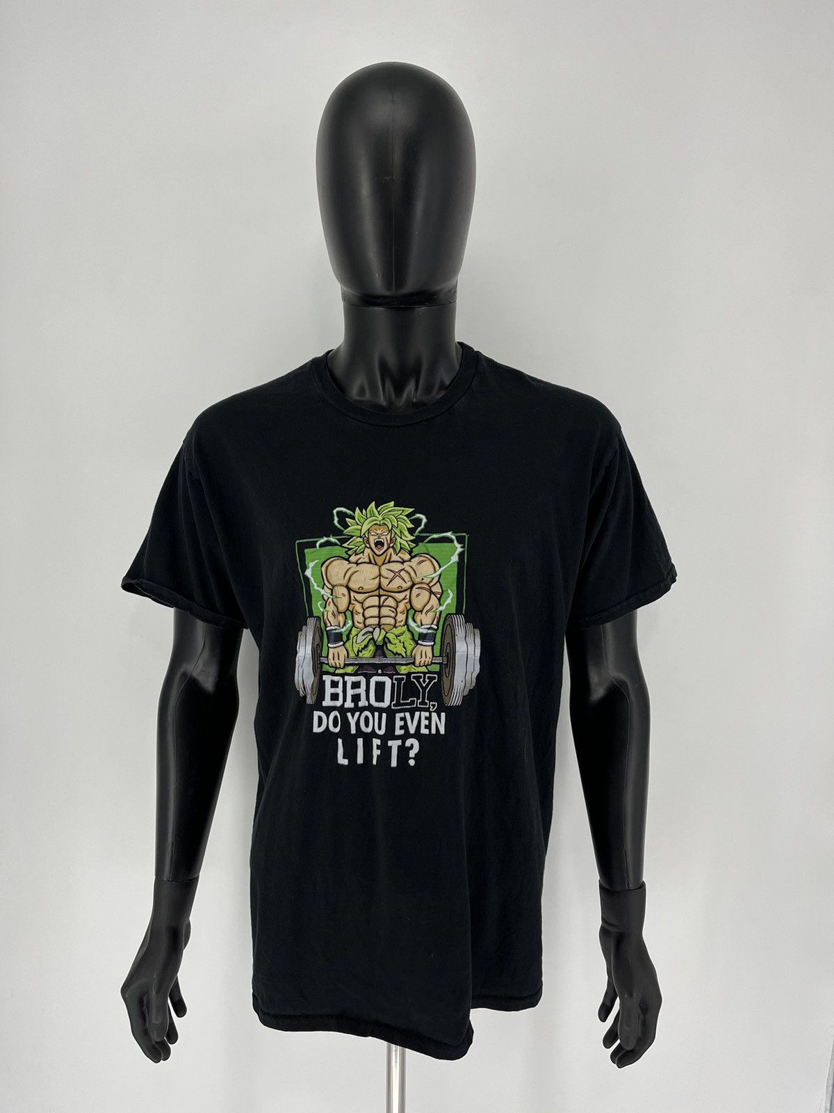 Anime × Cartoon Network × Vintage Dragon Ball Super Saiyan Legend Broly Gym Do You Even Lift Size US XXL / EU 58 / 5 - 2 Thumbnail