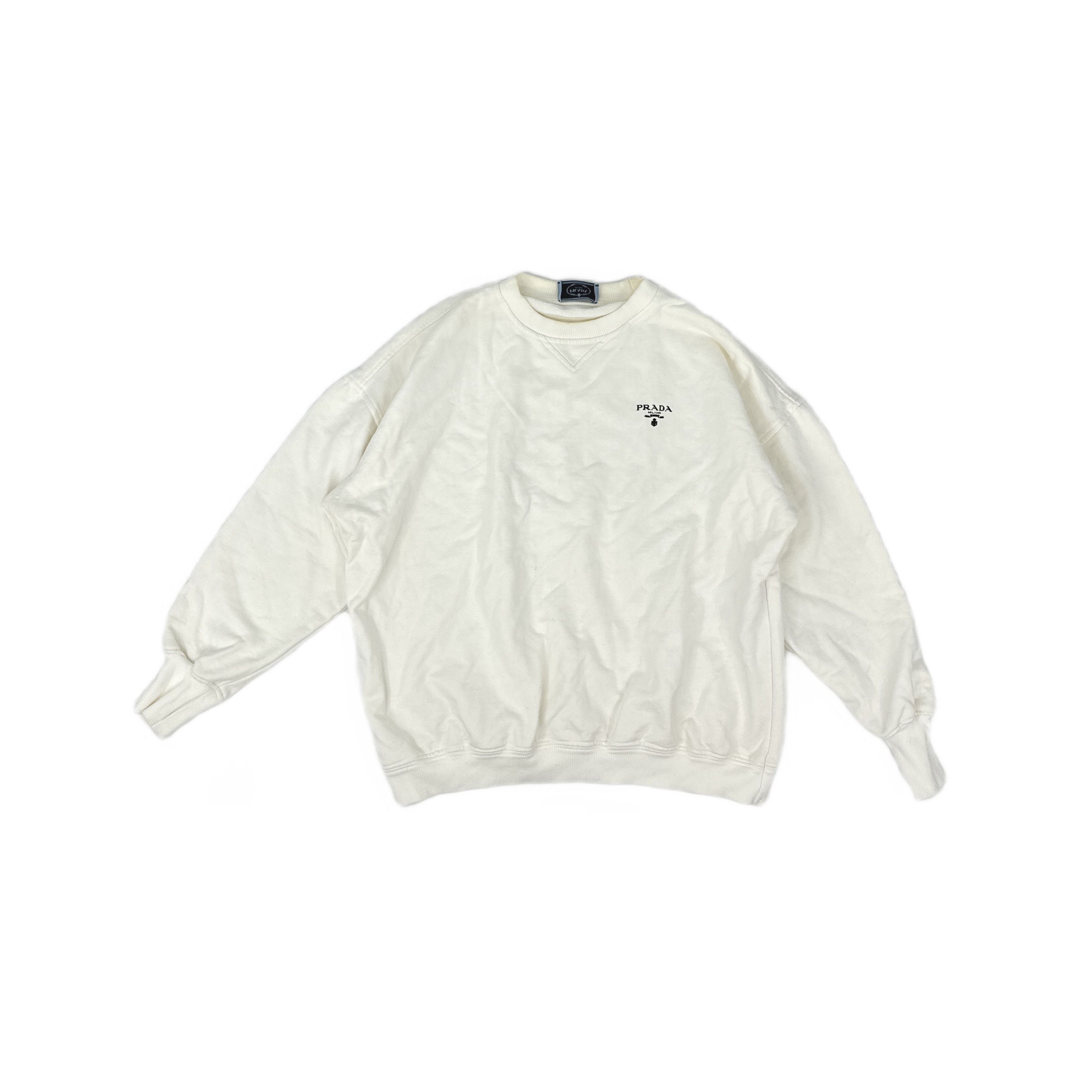 Prada Prada Logo Crewneck Sweatshirt Size L Size US L / EU 52-54 / 3 - 1 Thumbnail
