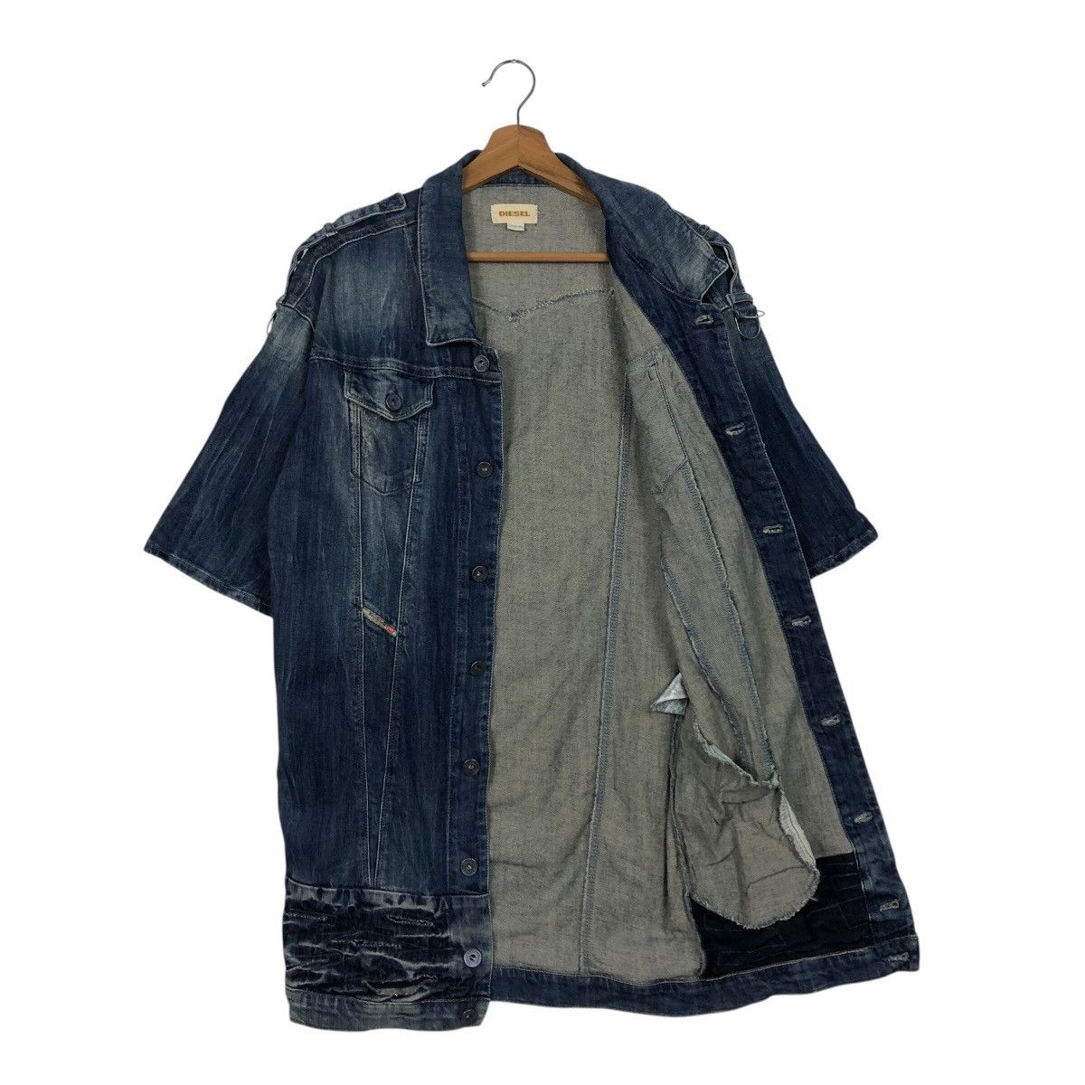 Diesel Diesel Long Sleeve Denim Coat (Short Sleeve) Vintage Wash XS Size US XS / EU 42 / 0 - 14 Thumbnail