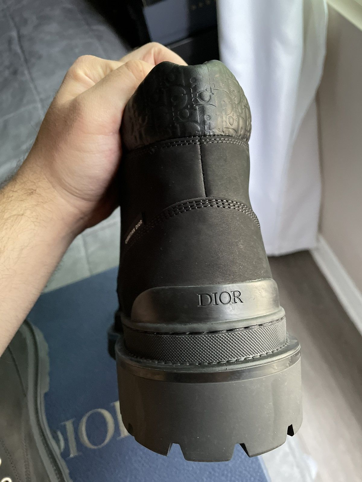 Dior Dior Oblique Black Nubuck Boots Size US 10 / EU 43 - 8 Thumbnail