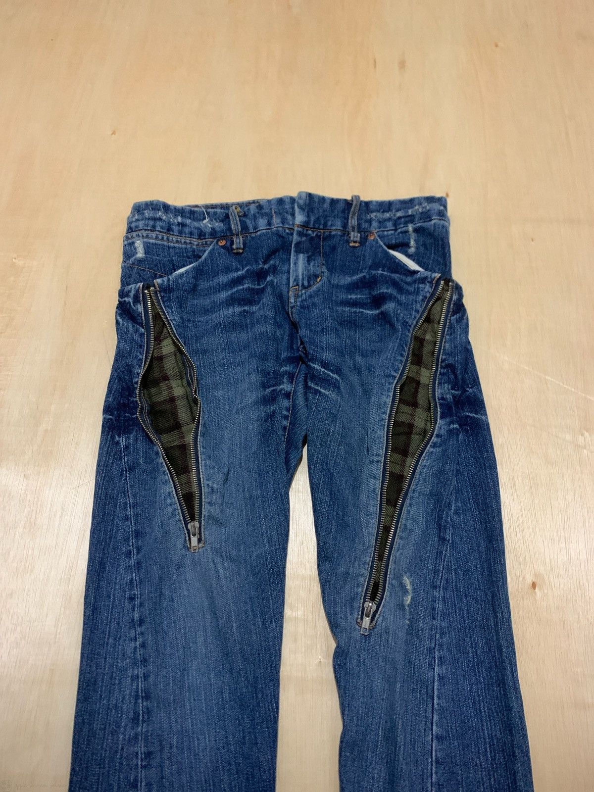 Hysteric Glamour Y2k Olive des Olive Multi Zipper Jeans Size US 32 / EU 48 - 4 Thumbnail