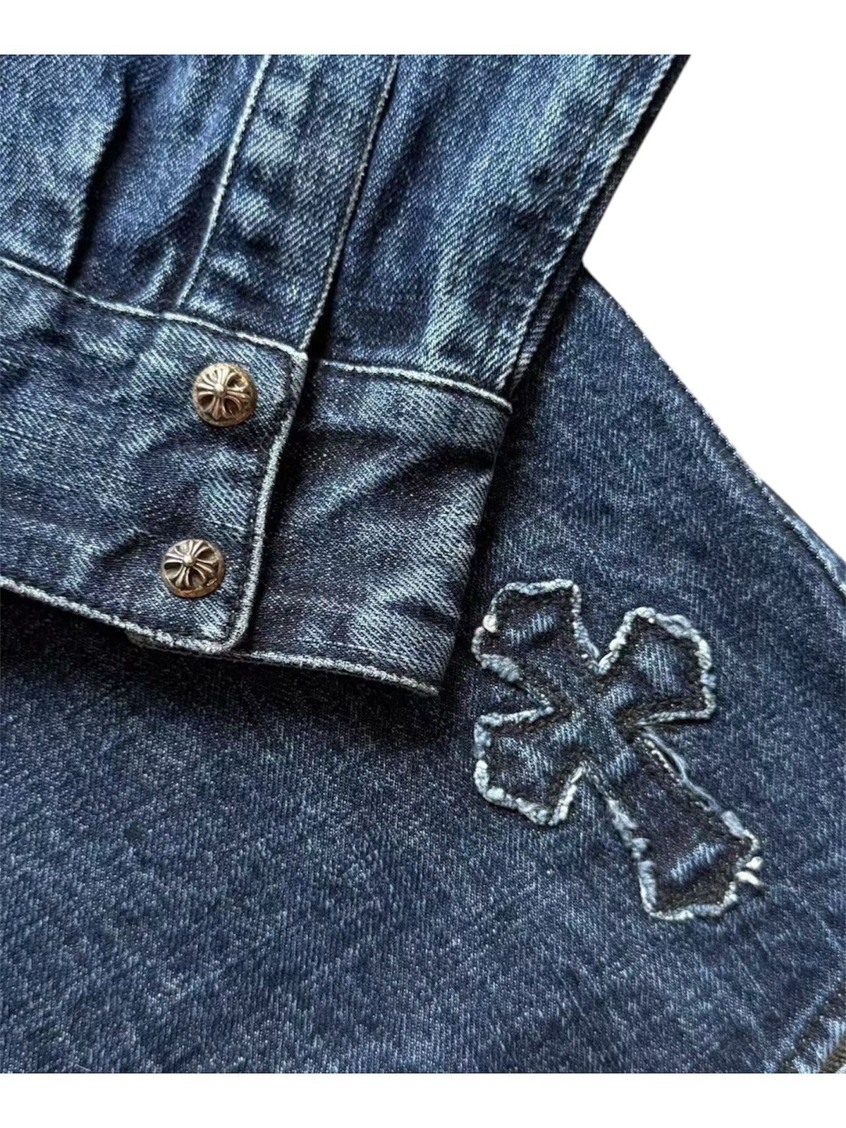 Chrome Hearts Chrome Hearts M Denim Cross Patches Shirt Size US M / EU 48-50 / 2 - 4 Thumbnail