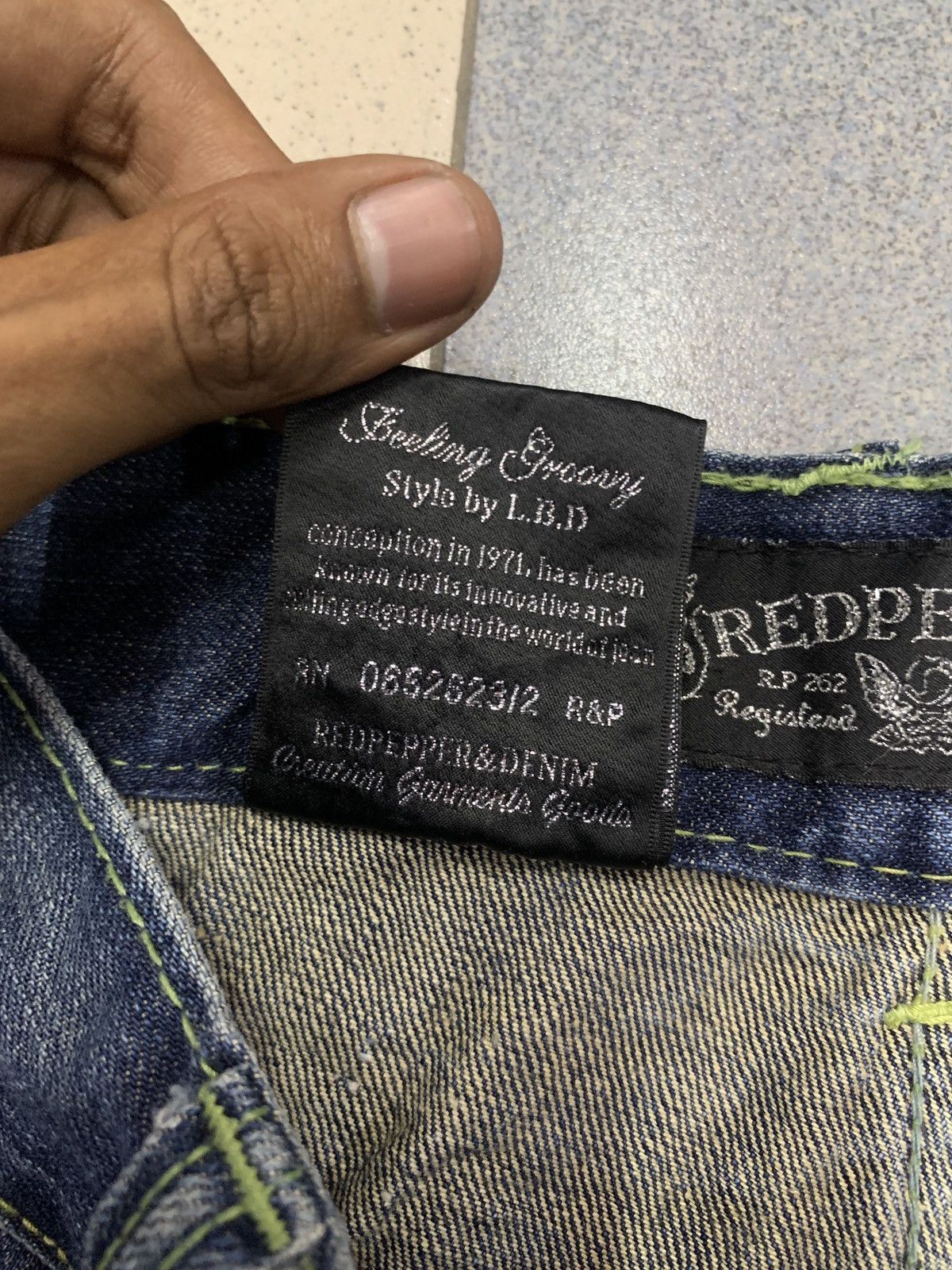 If Six Was Nine Y2K Red Pepper Denim Japan Wings Flared Jeans Size US 28 / EU 44 - 12 Thumbnail