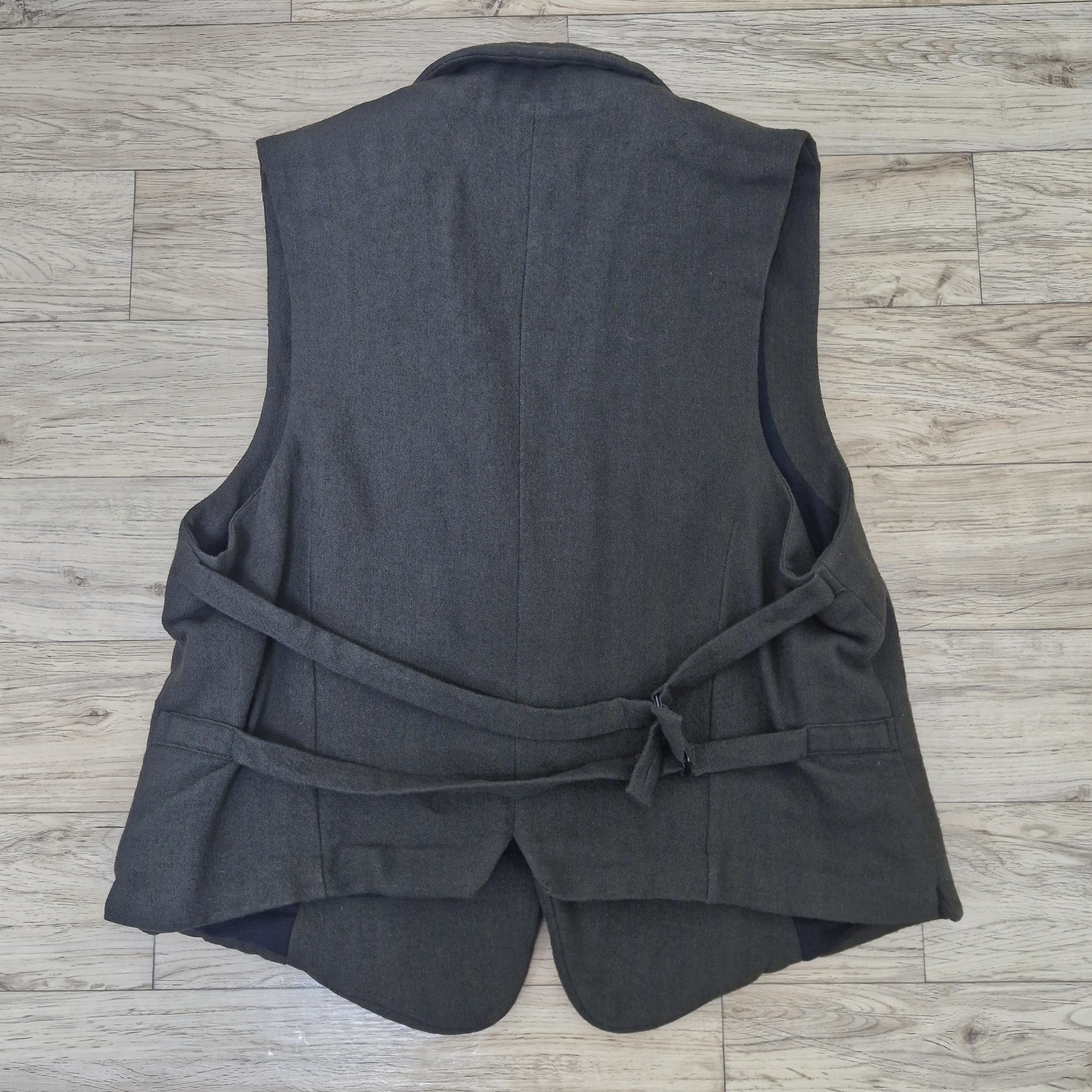 Ann Demeulemeester ANN DEMEULEMEESTER Cotton Wool Button Vest Size US S / EU 44-46 / 1 - 4 Thumbnail