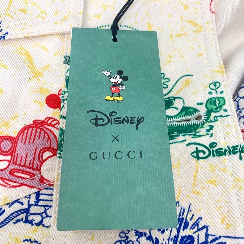 Gucci Gucci Suze 38 Disney co-branded beige pattern printed lape Size US XXS / EU 40 - 7 Thumbnail