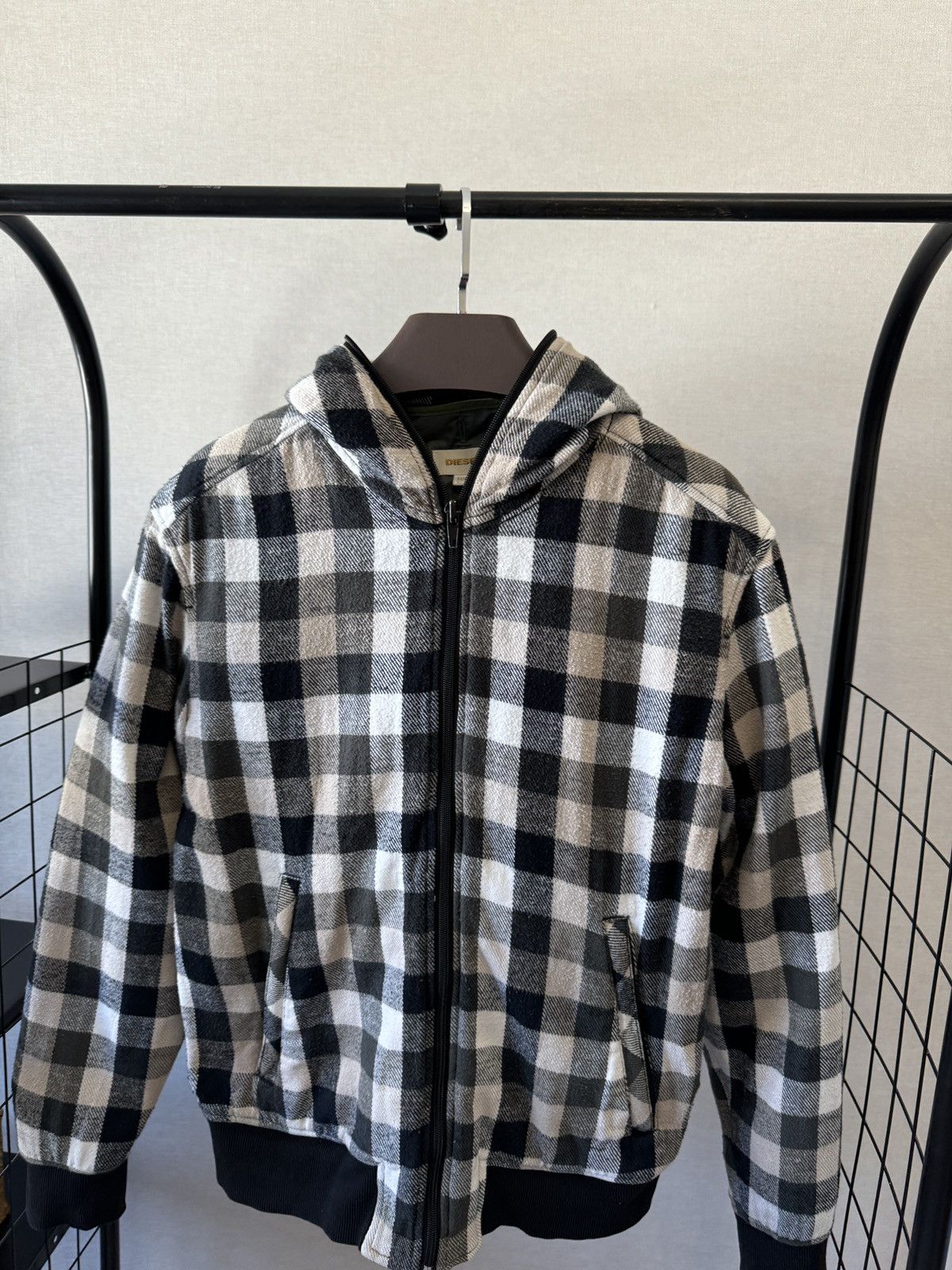 Diesel Diesel vintage y2k checkered flannel lined full zip jacket Size US L / EU 52-54 / 3 - 8 Thumbnail