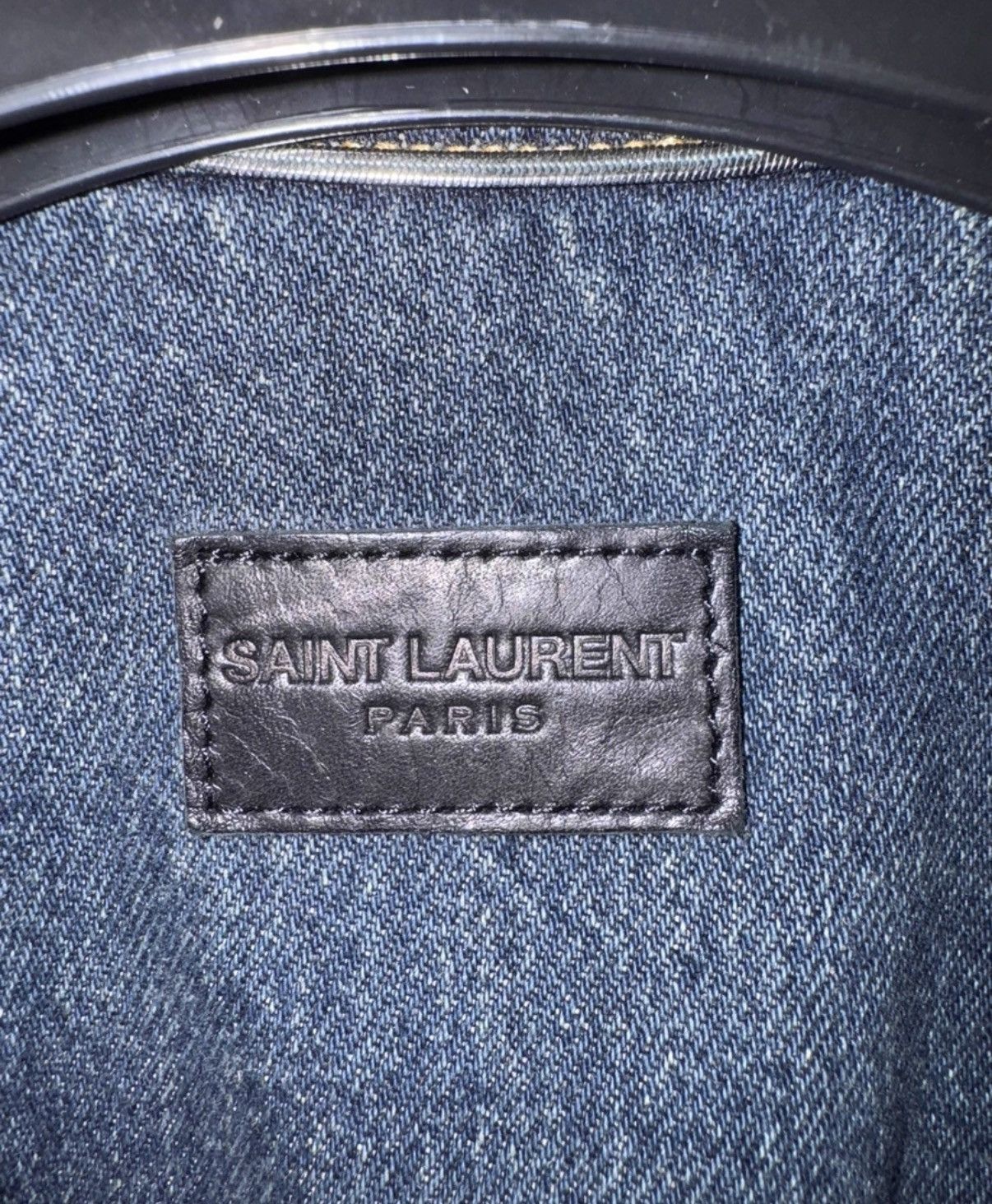 Saint Laurent Paris Saint Laurent (SLP)15SS Vintage Dark Blue Basic Denim Jacket Size US S / EU 44-46 / 1 - 4 Thumbnail
