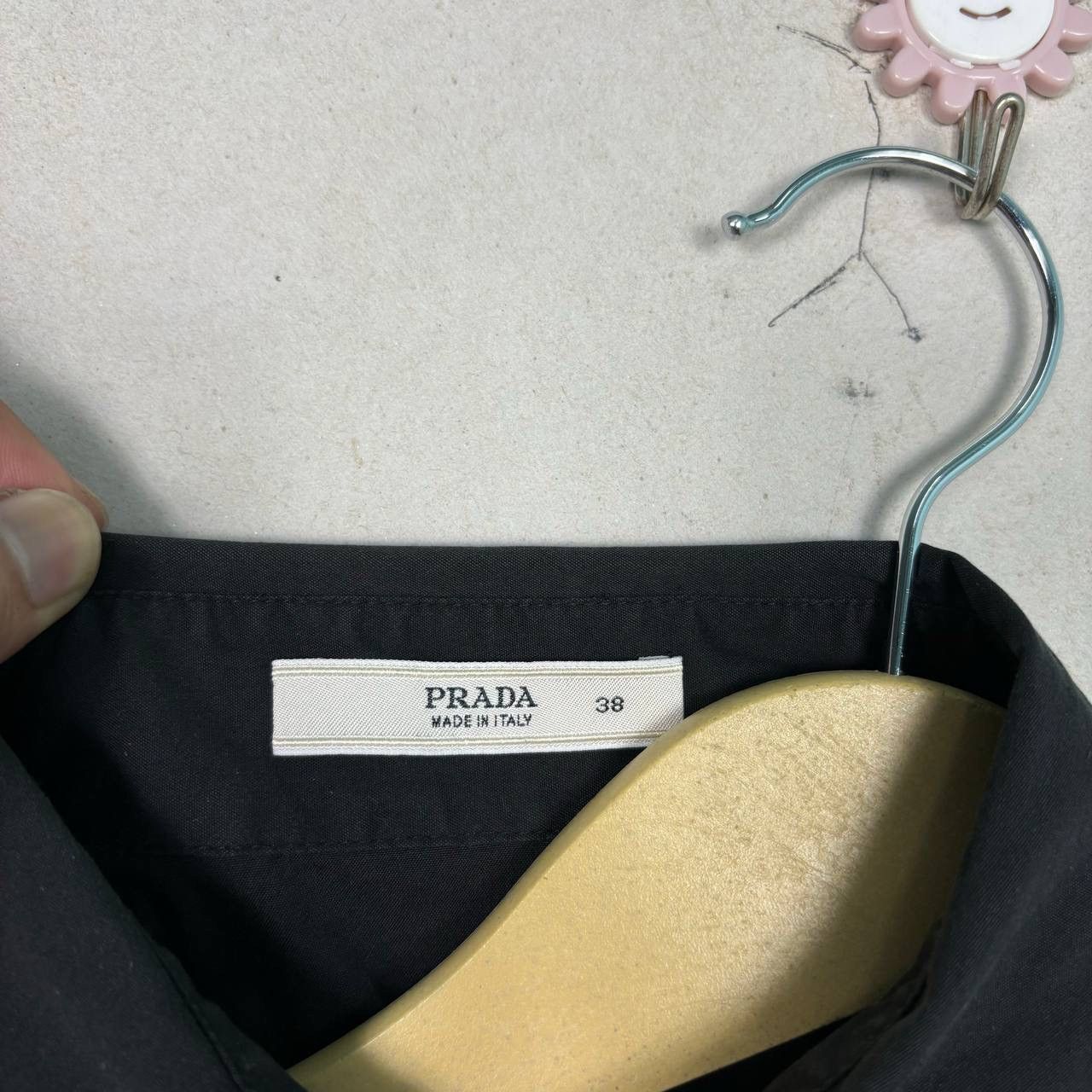 Prada Vintage Prada Ruffle Shirt Black FW1996 Size XS / US 0-2 / IT 36-38 - 6 Thumbnail