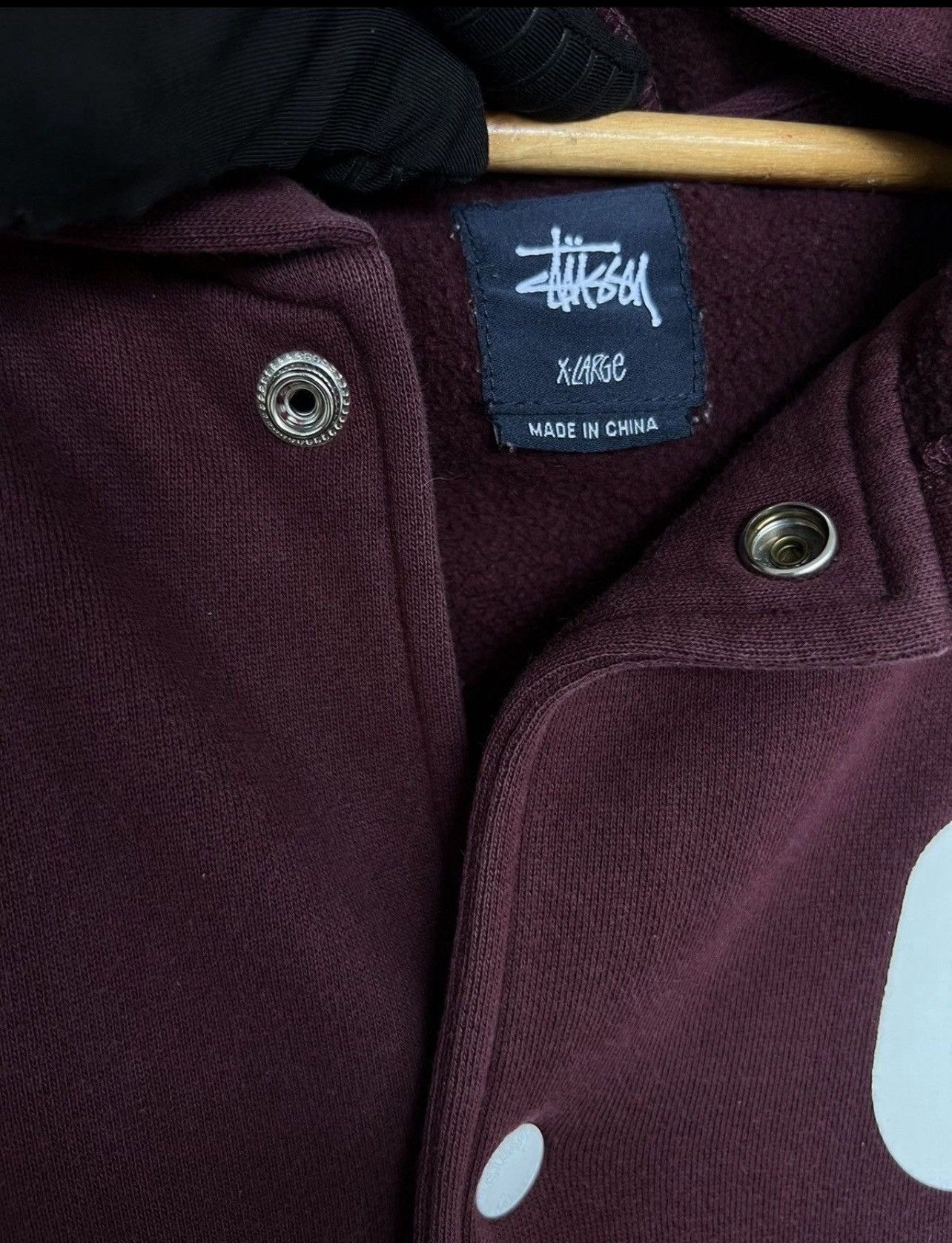 Stussy Stussy Spellout Snap Button Hoodie Size US XL / EU 56 / 4 - 11 Thumbnail