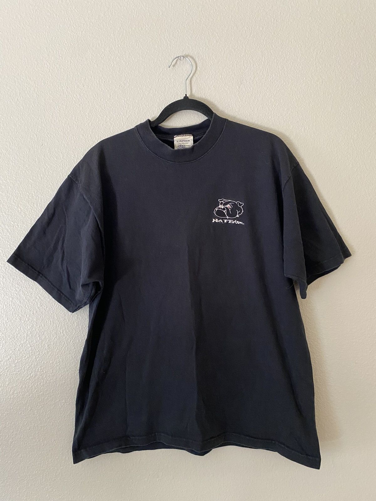 No Fear Vintage No Fear Embroidered Bulldog Logo T Shirt Size Large Size US L / EU 52-54 / 3 - 1 Thumbnail