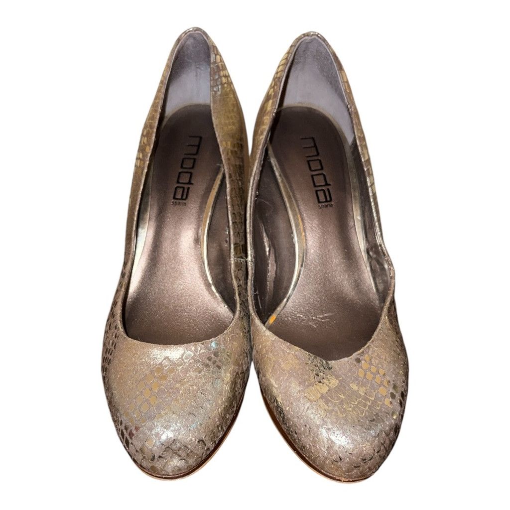 Other Moda In Pelle Gold Pumps Size 9 Size US 9 / IT 39 - 2 Thumbnail