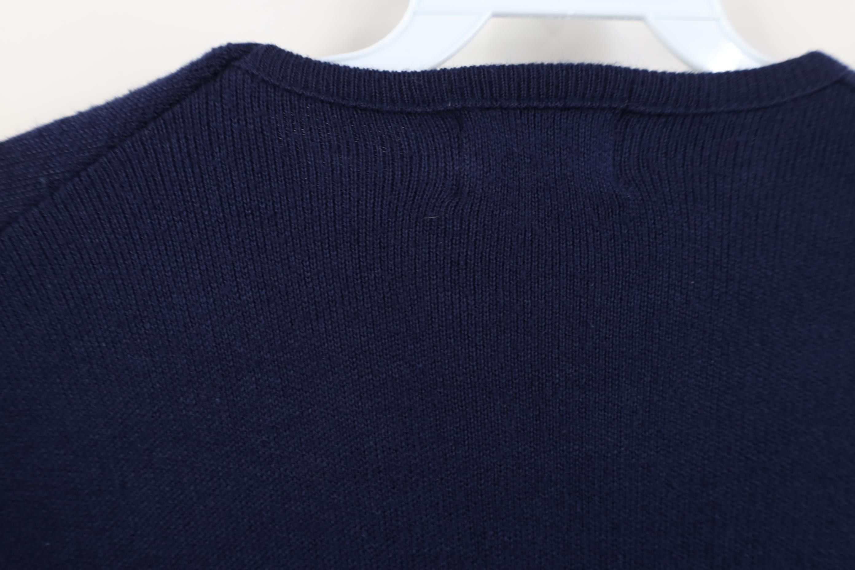 Vintage Vintage 70s 80s University of Michigan Knit V-Neck Sweater Size US L / EU 52-54 / 3 - 8 Thumbnail