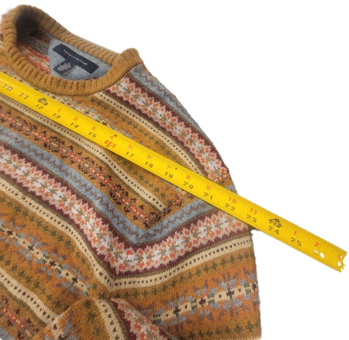 Tommy Hilfiger Tommy Hilfiger Lambswool Blend Fair Isle Nordic Sweater Size US XL / EU 56 / 4 - 7 Thumbnail