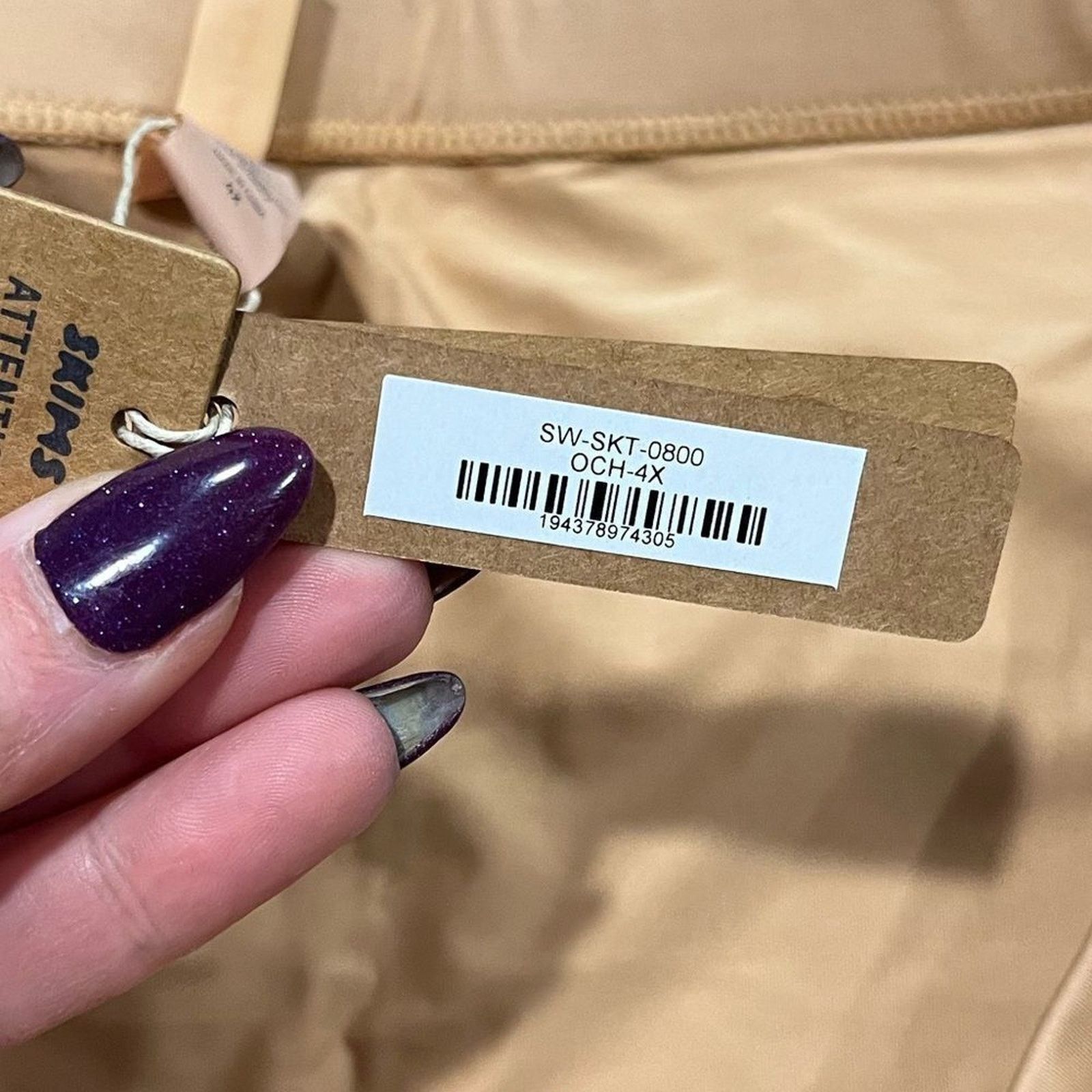 SKIMS NWT Skims Swim High-Waisted Tube Skirt Mini Ochre 4X Size 36" / US 14 / IT 50 - 3 Thumbnail