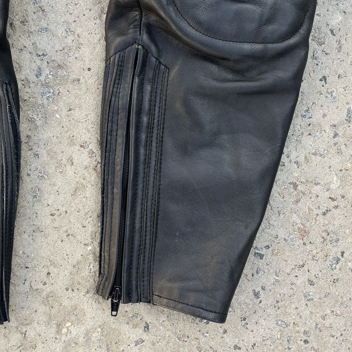 Leather × Vintage Vintage Leather Pants Moto IDCS Y2K 90s Style USA Size US 31 - 4 Thumbnail