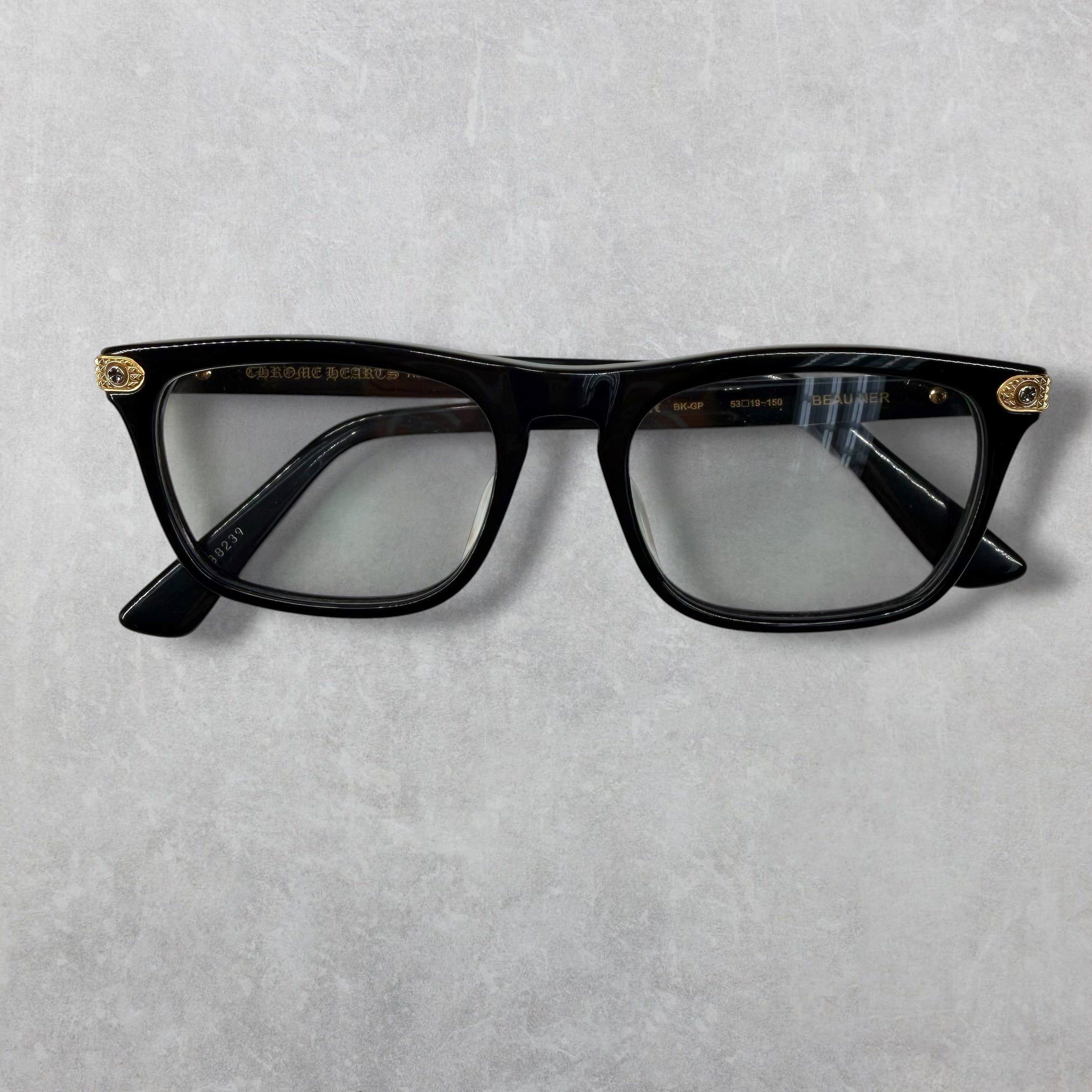 Chrome Hearts Chrome Hearts Beau Ner Gold Glasses Size ONE SIZE - 4 Thumbnail
