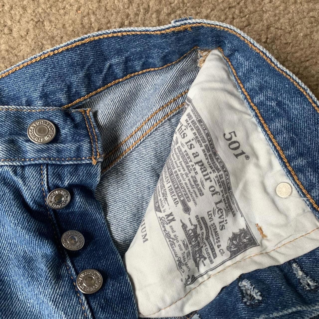 Levi's Levis 501 Blue Shorts Size 24" / US 00 / IT 34 - 3 Thumbnail