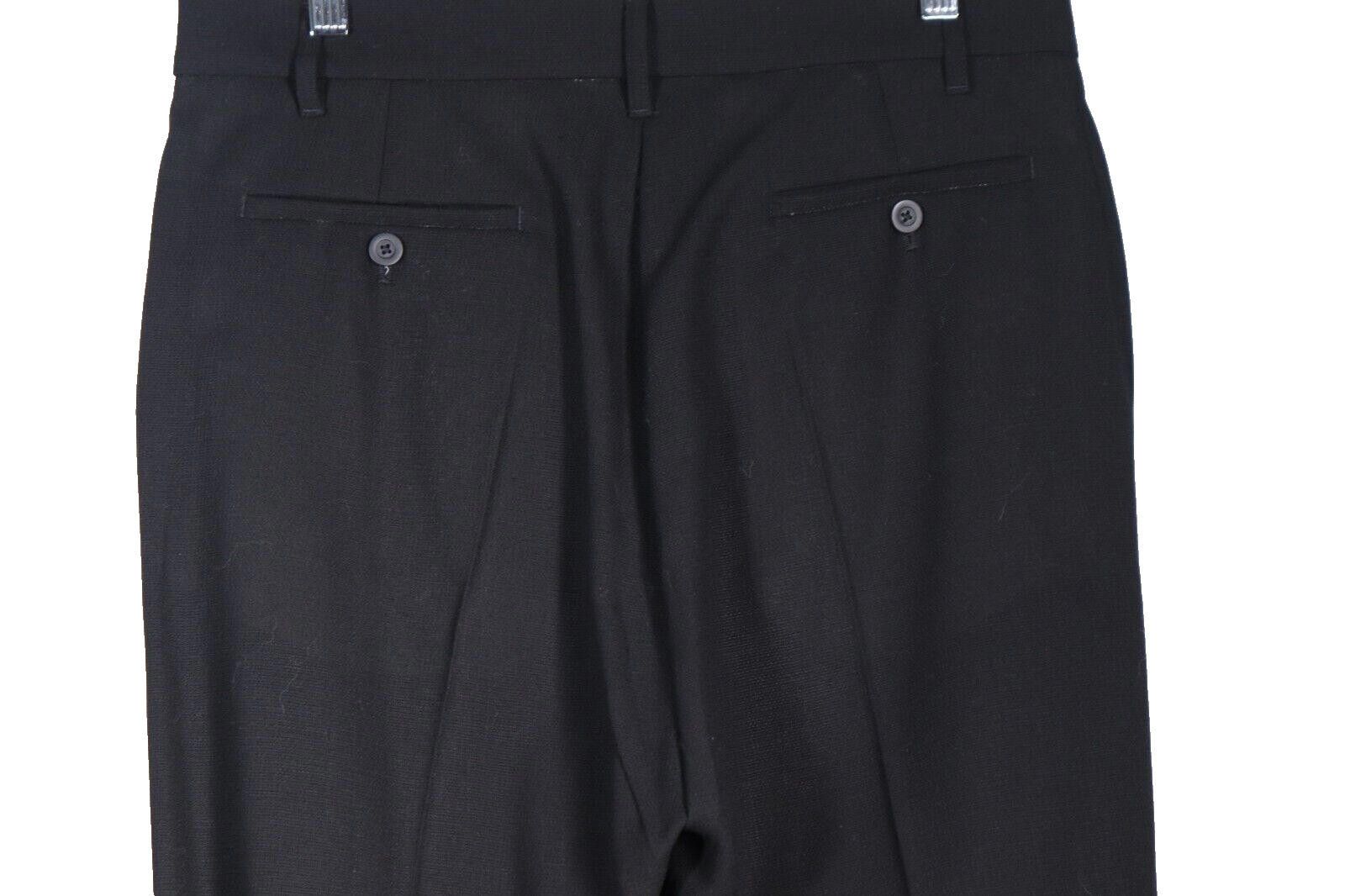 Rick Owens Rick Owens Women's Size 6 Black Cropped Wool Trousers Pants Size 28" / US 6 / IT 42 - 8 Thumbnail
