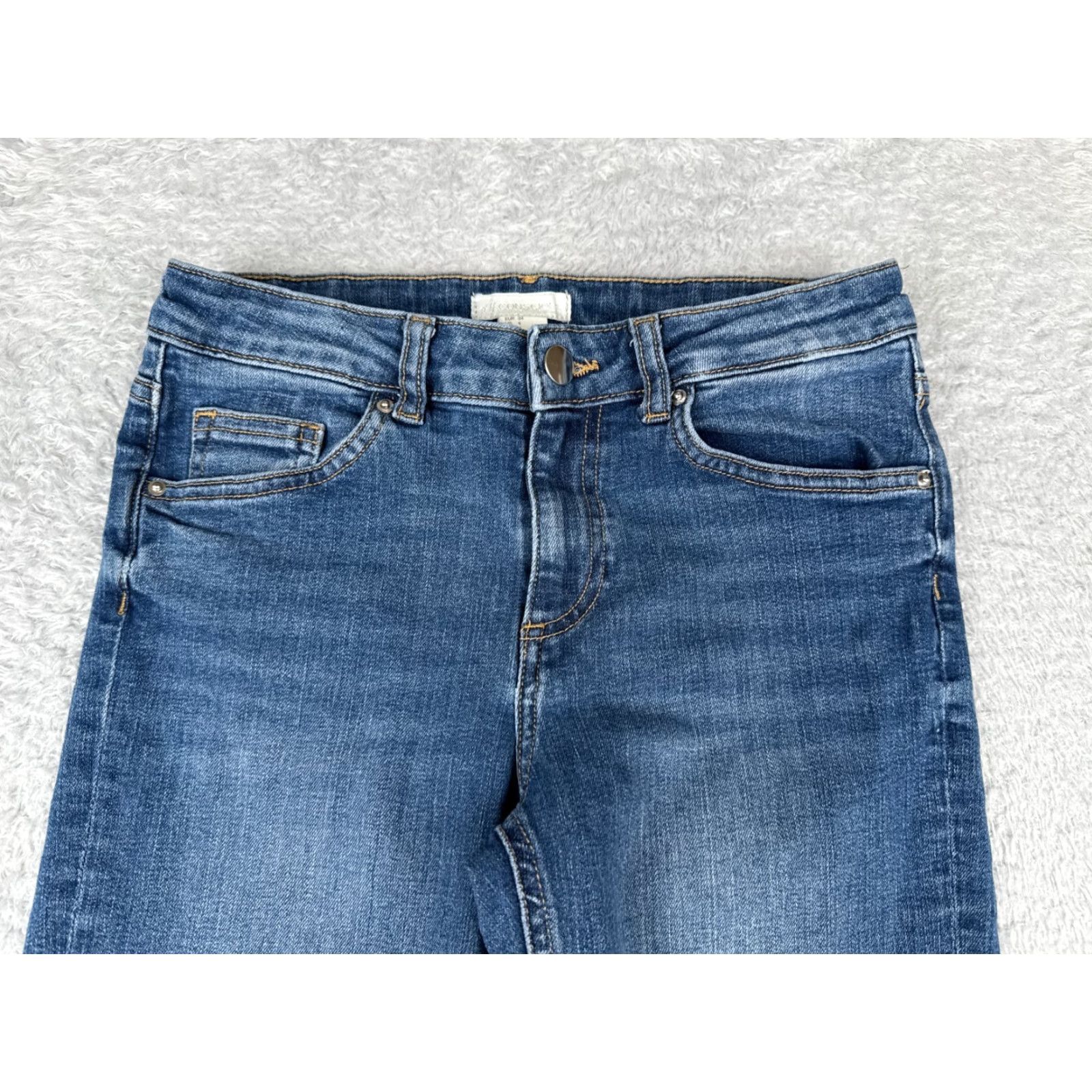 H&M HM Conscious Jeans Women 4 Blue Denim Skinny Ankle Zip Low Rise Cotton 25x26 Size 27" / US 4 / IT 40 - 4 Thumbnail