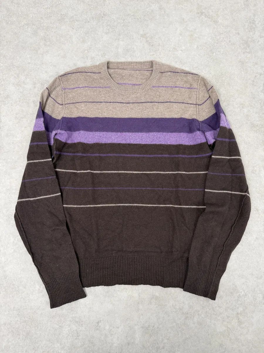 Dolce & Gabbana 2000s Dolce & Gabbana Purple Striped Sweater Size US S / EU 44-46 / 1 - 2 Thumbnail