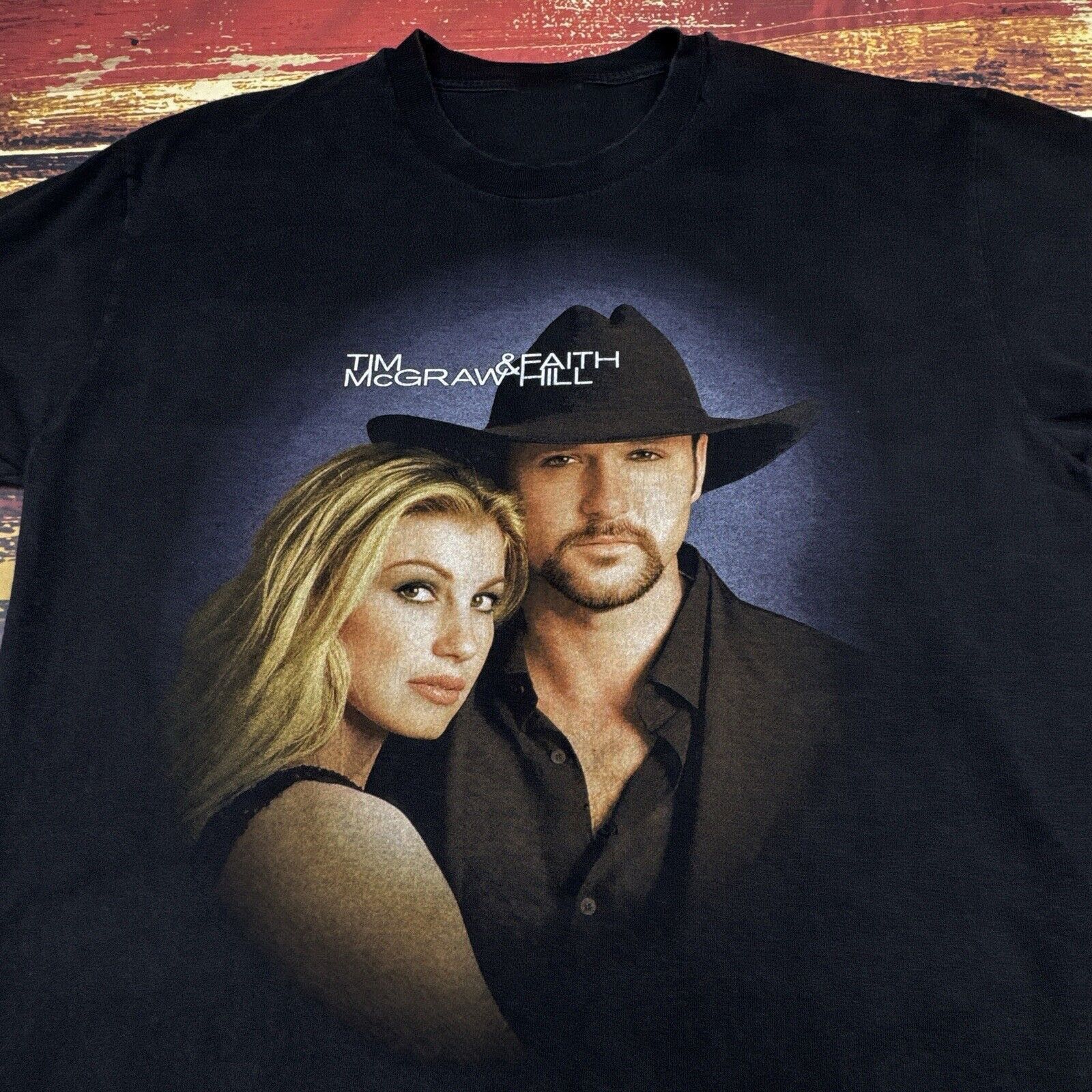 Band Tees Vintage new Tim McGraw & Faith Hill Tour TShirt 2000 Y2K Size US XXL / EU 58 / 5 - 2 Thumbnail